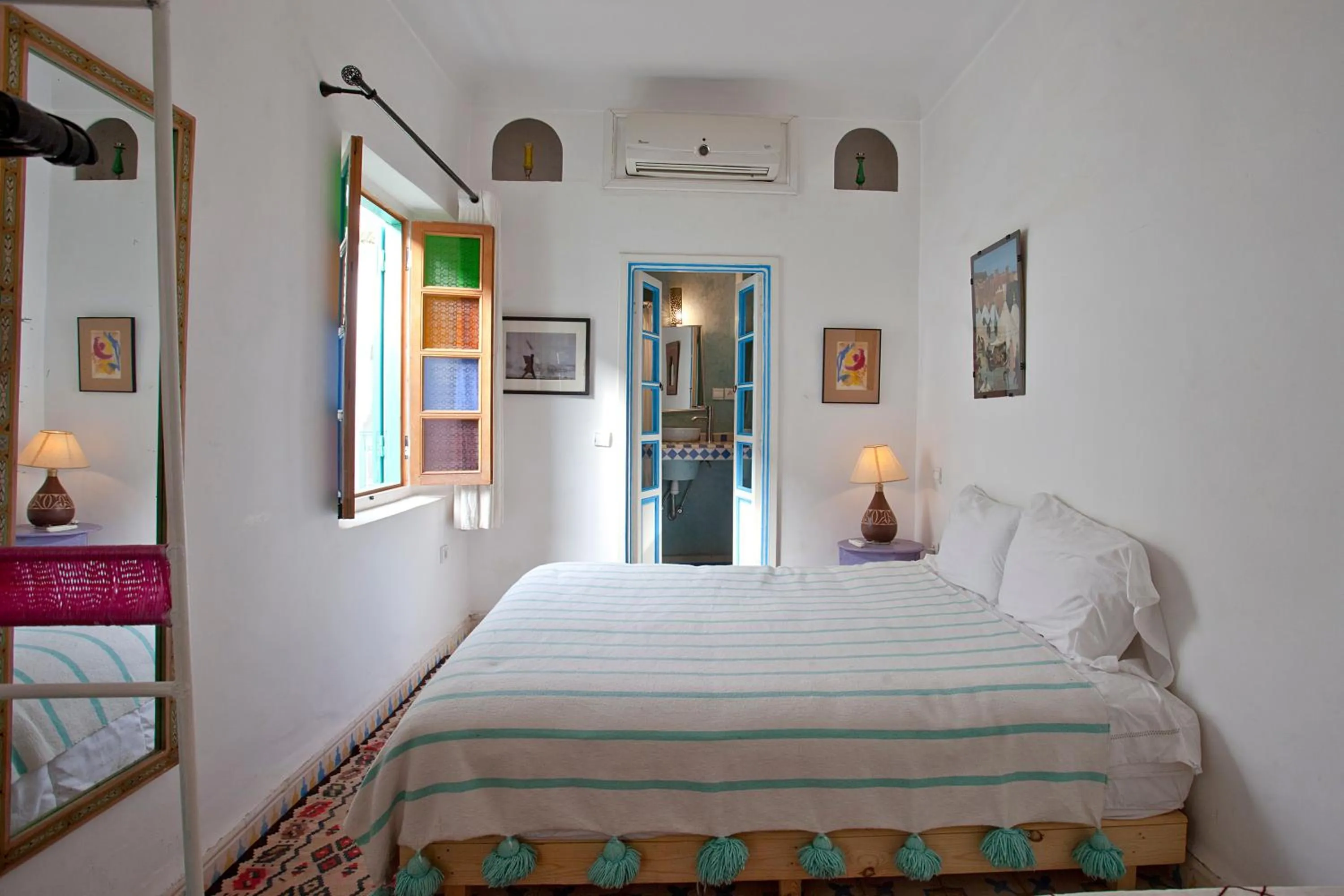 Bed in Riad Dar Aida
