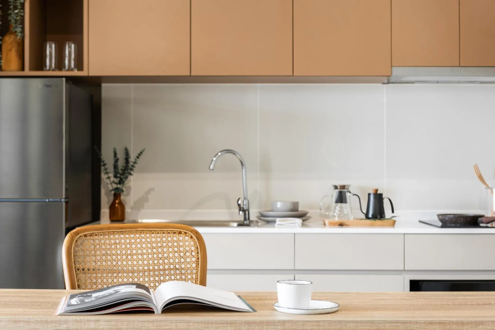 Kitchen or kitchenette in Aspira Residence Sukhumvit 71