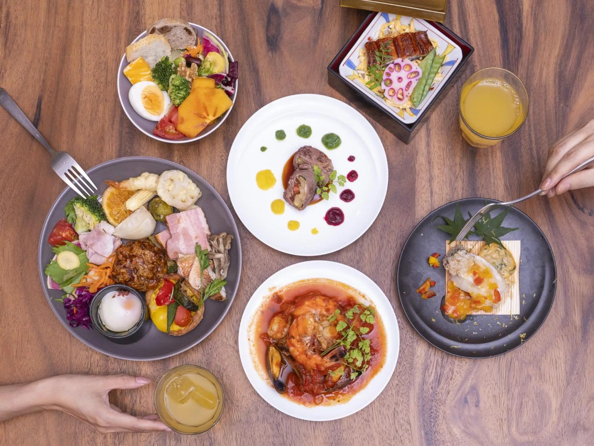 Buffet breakfast in Hotel Forza Kyoto Shijo Kawaramachi