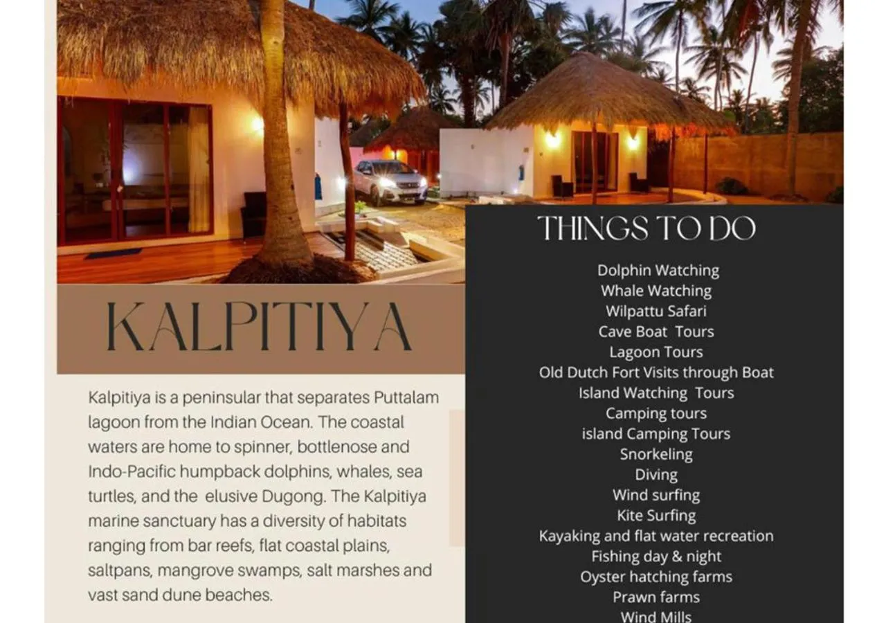 Text overlay in The Blue Lagoon Resort Kalpitiya