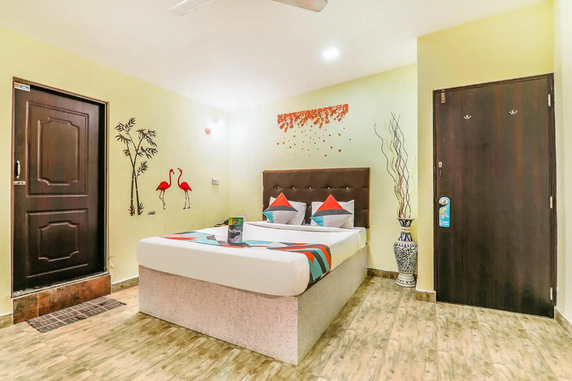 Bedroom, Bed in FabExpress Victoria With Pool - Nr Baga Beach Bedroom, Bed in FabExpress Victoria With Pool - Nr Baga Beach