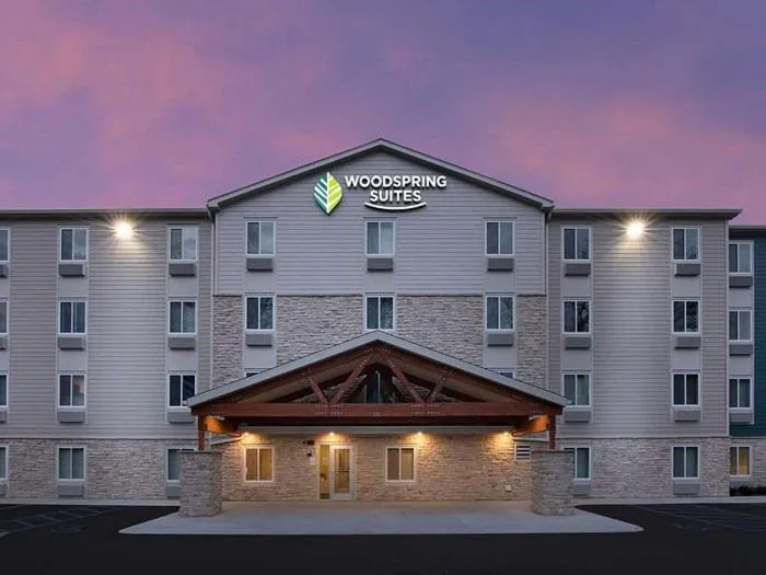 Property building in WoodSpring Suites Columbus near Fort Benning