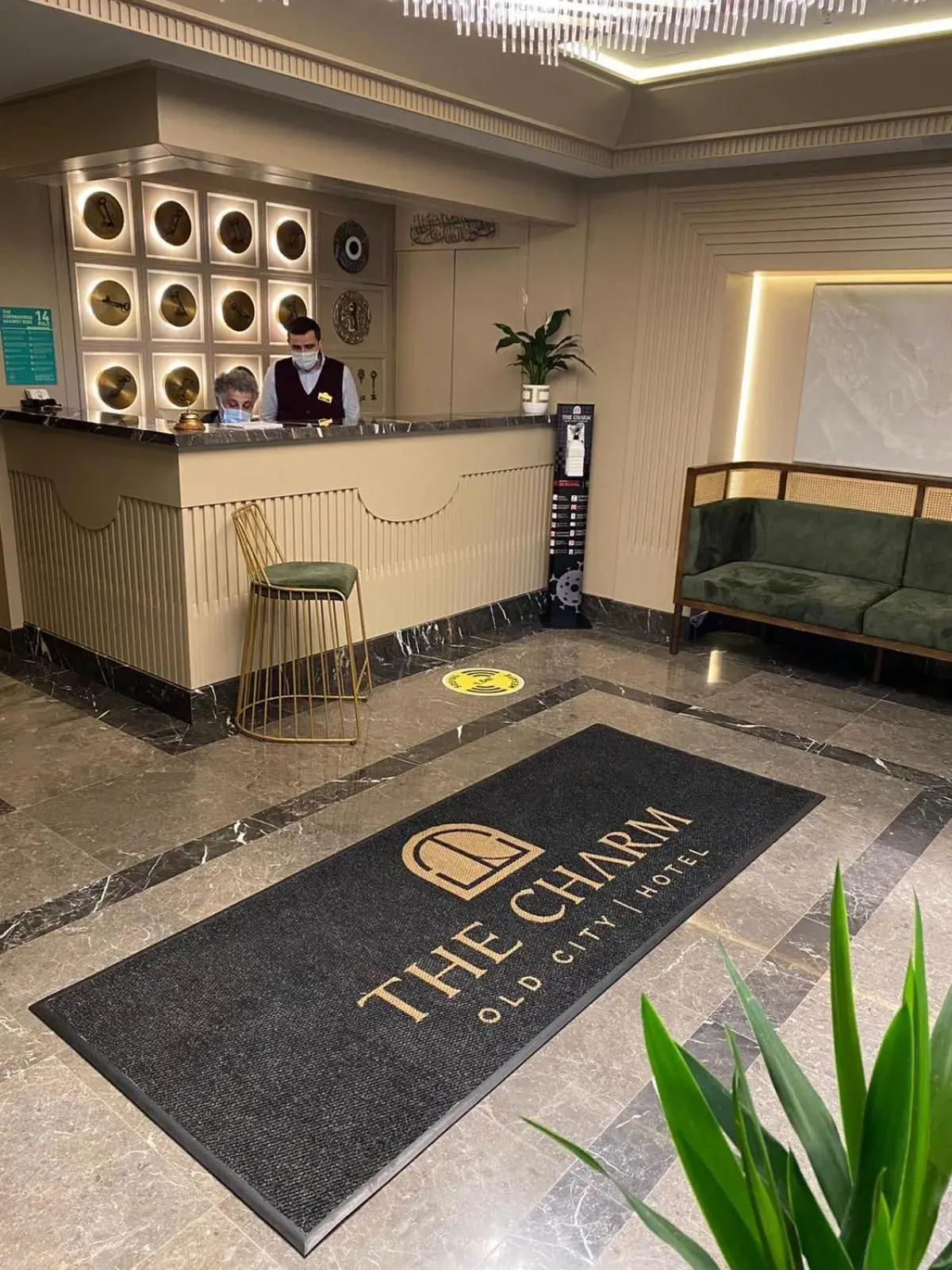 Lobby or reception, Bed in The Charm Hotel - Old City Lobby or reception, Bed in The Charm Hotel - Old City