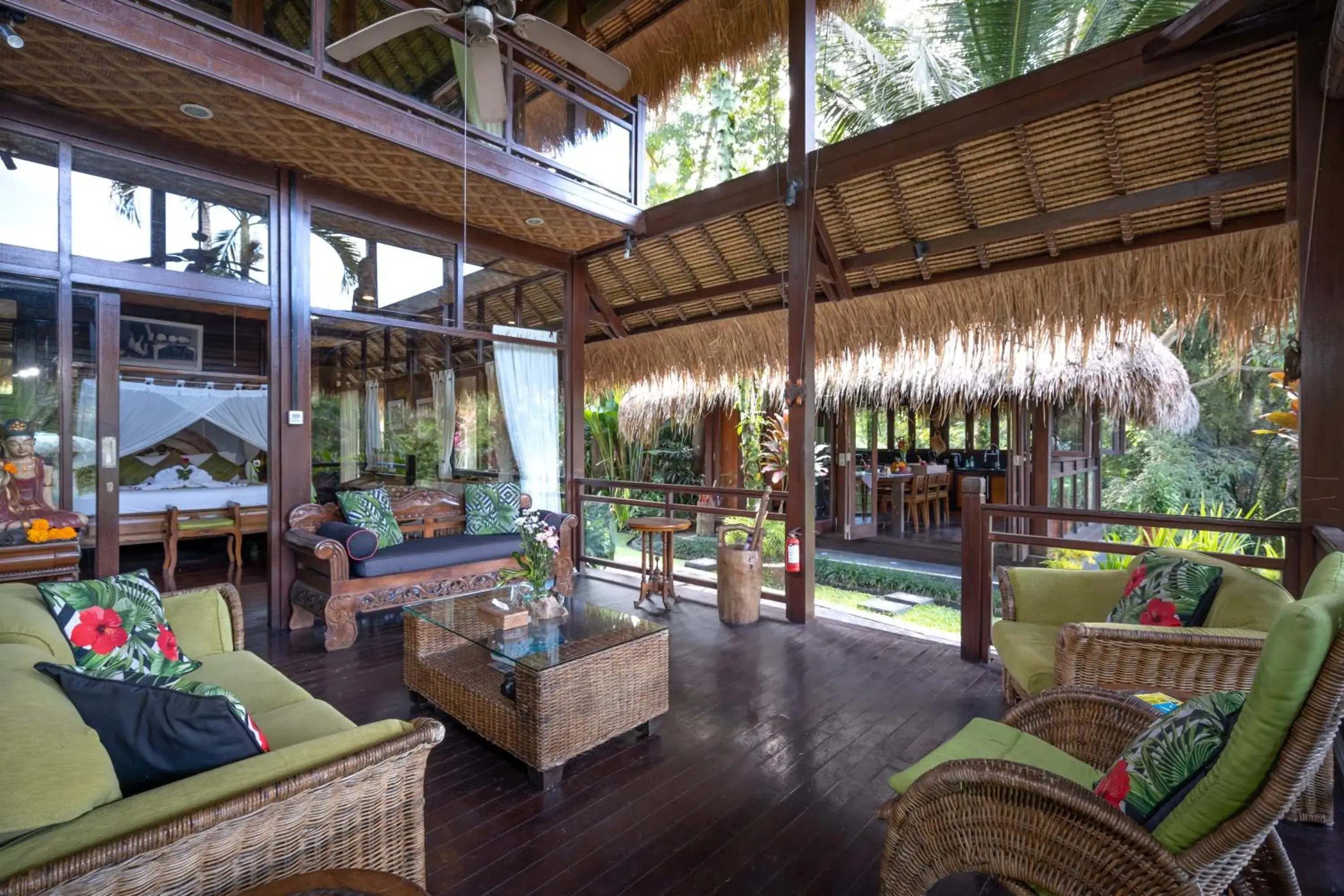 Living room in Kupu Kupu Private Villa Living room in Kupu Kupu Private Villa