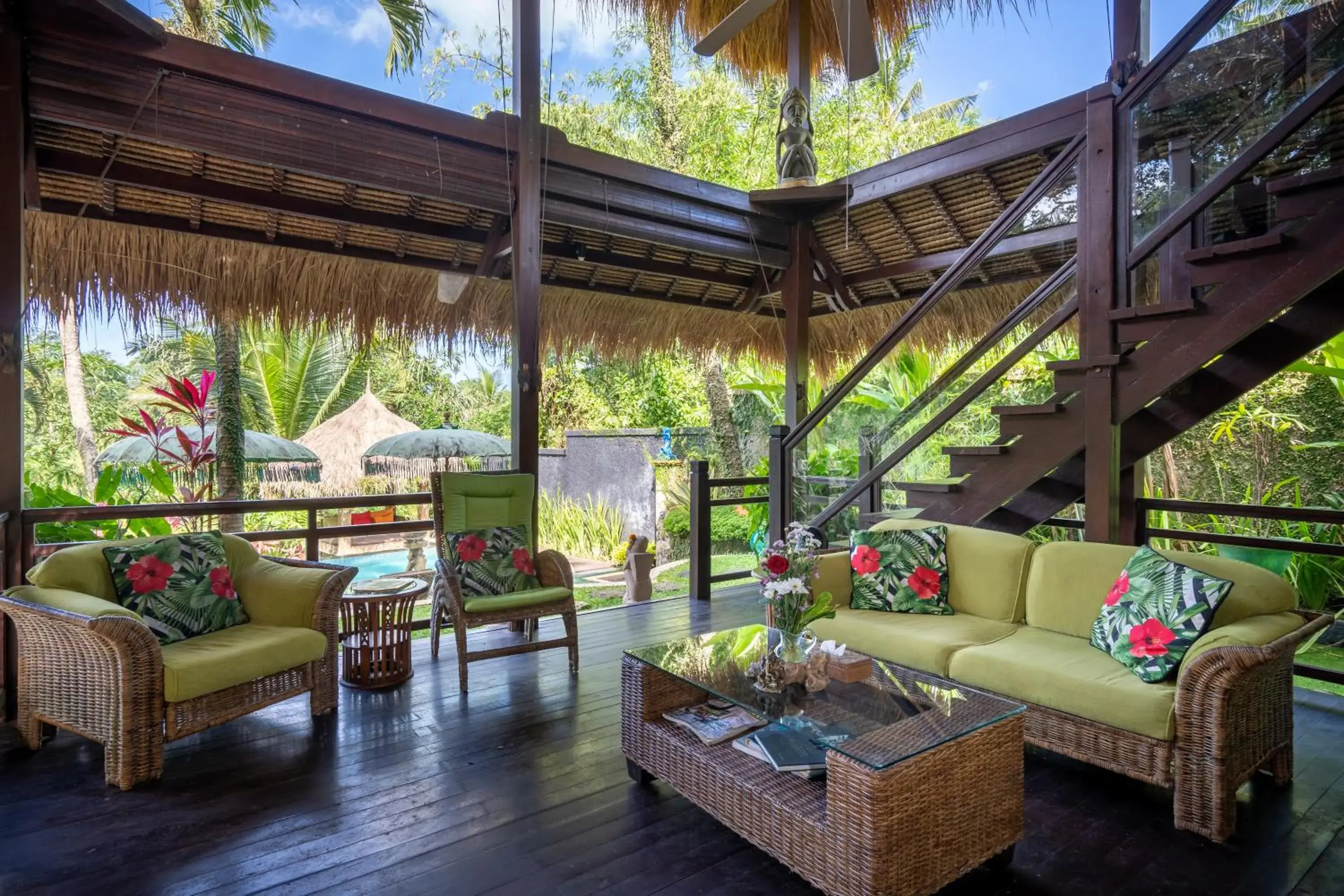 Living room in Kupu Kupu Private Villa Living room in Kupu Kupu Private Villa