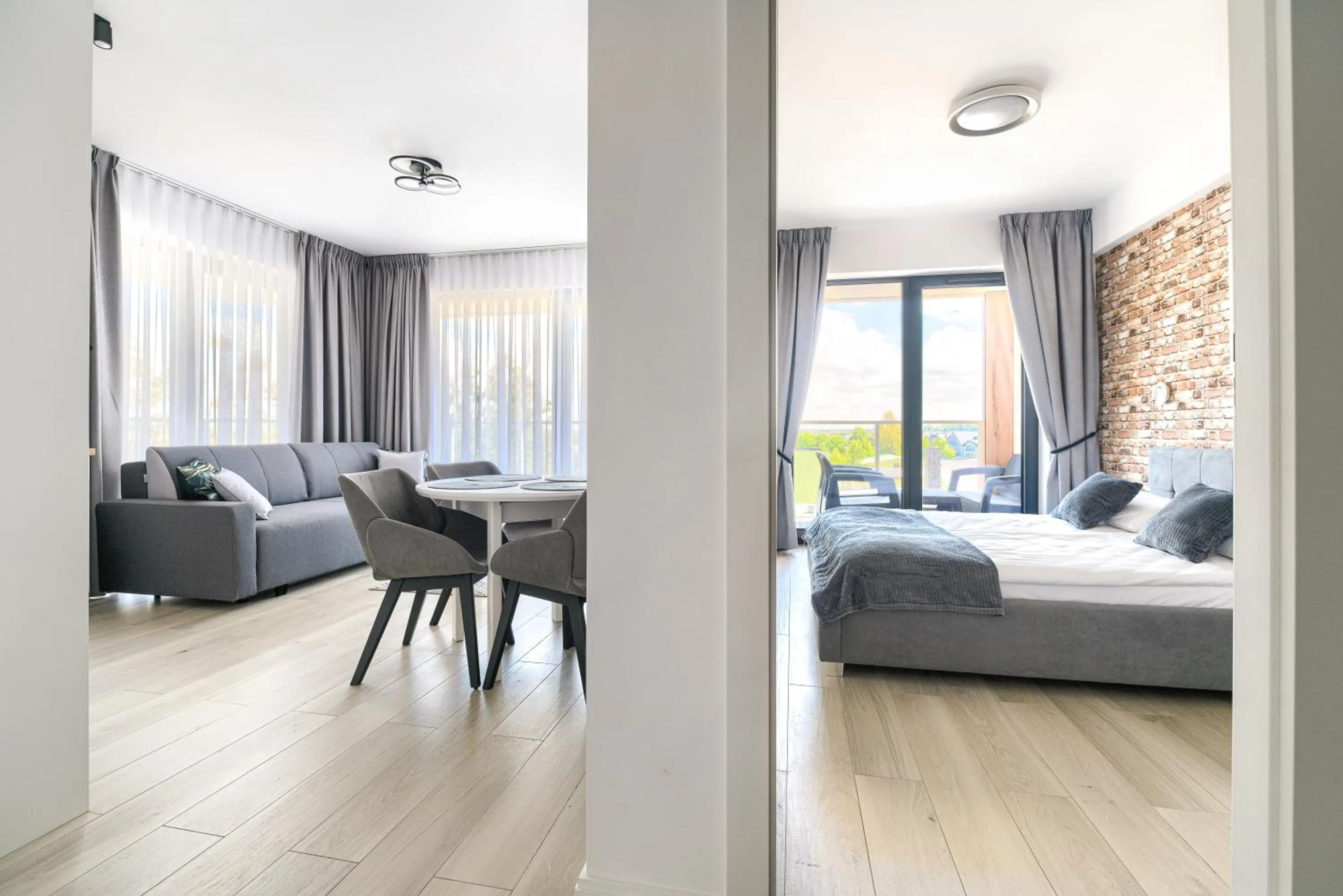 Bedroom, Bed in Natural Apartamenty