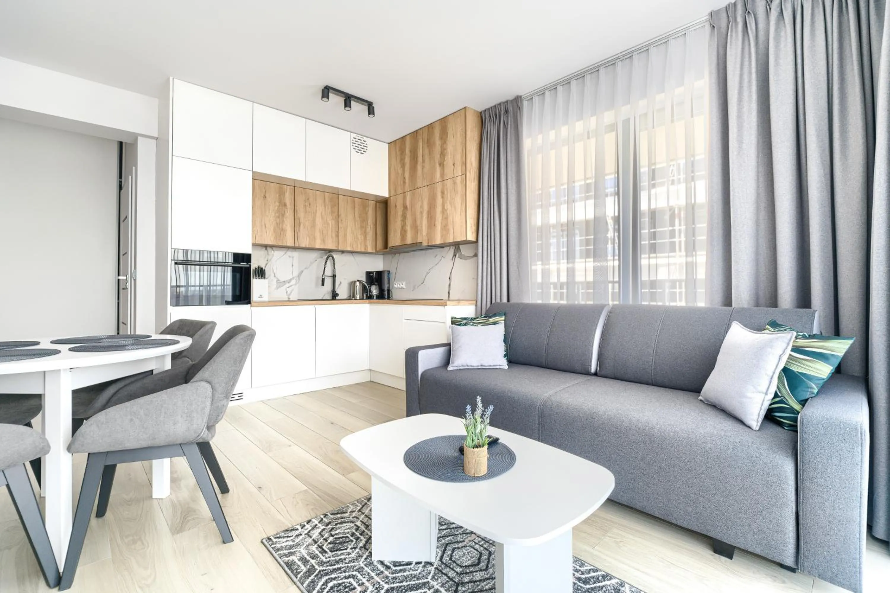 Kitchen or kitchenette in Natural Apartamenty