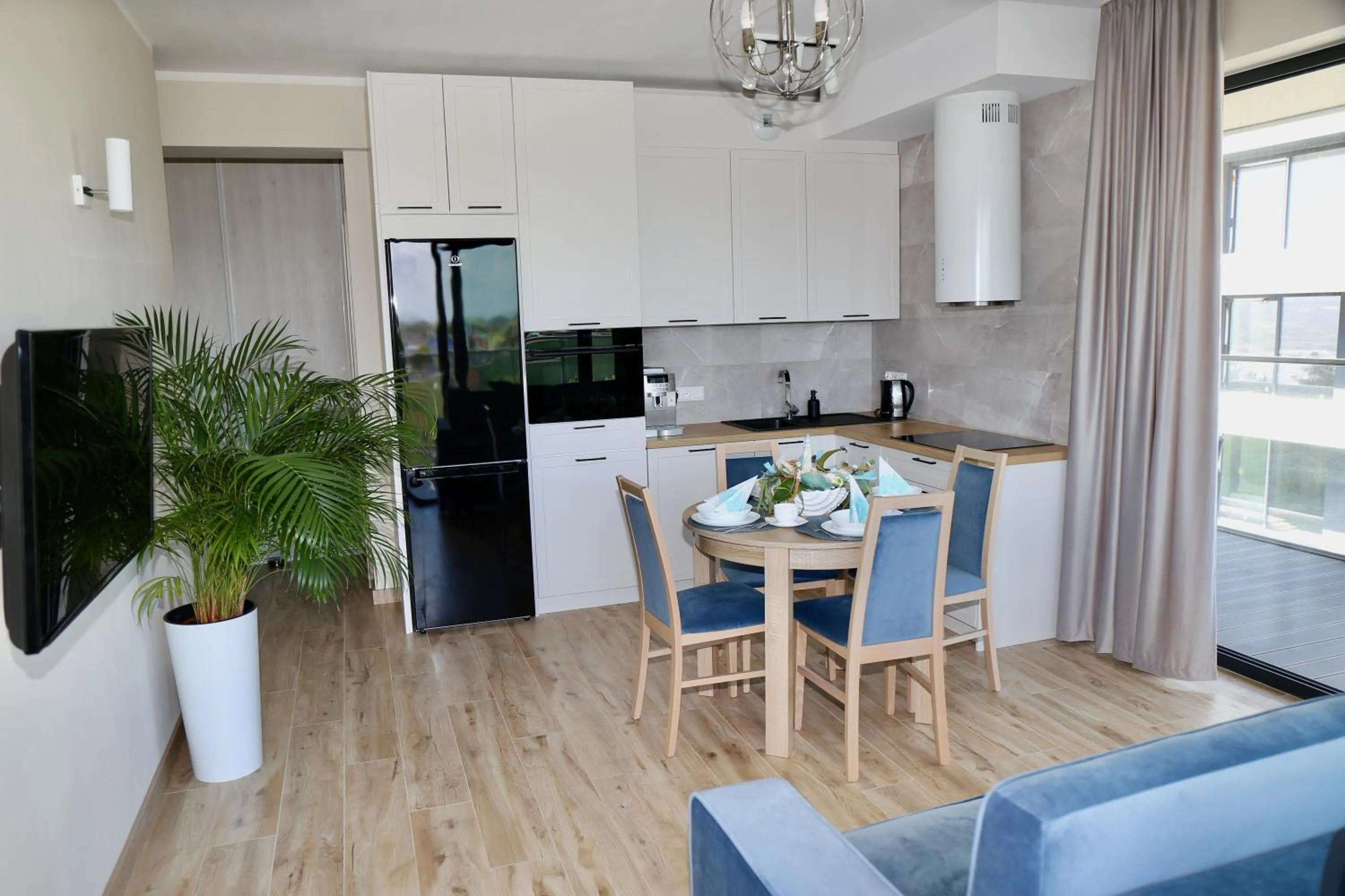Kitchen or kitchenette in Natural Apartamenty