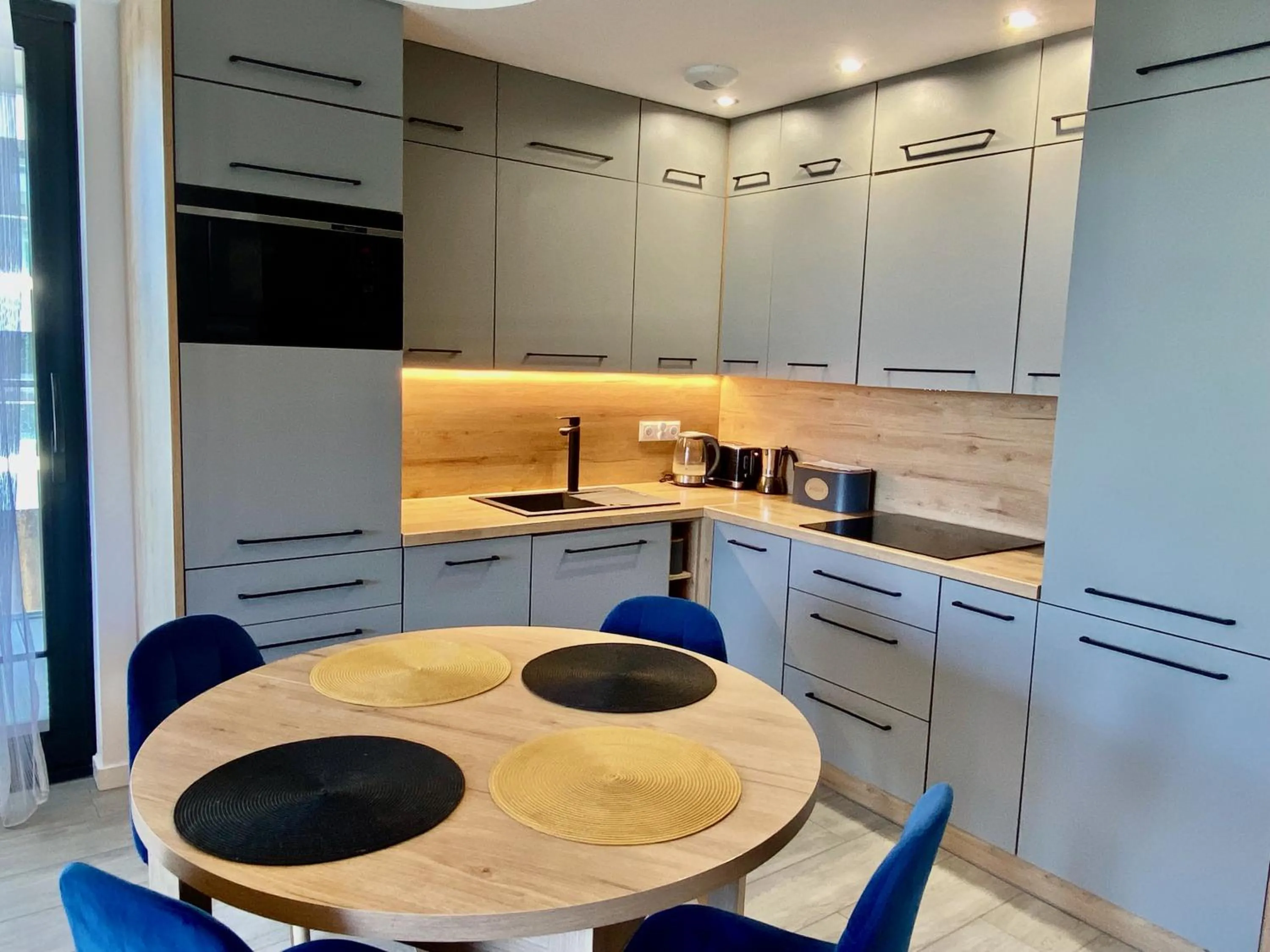 Kitchen or kitchenette in Natural Apartamenty