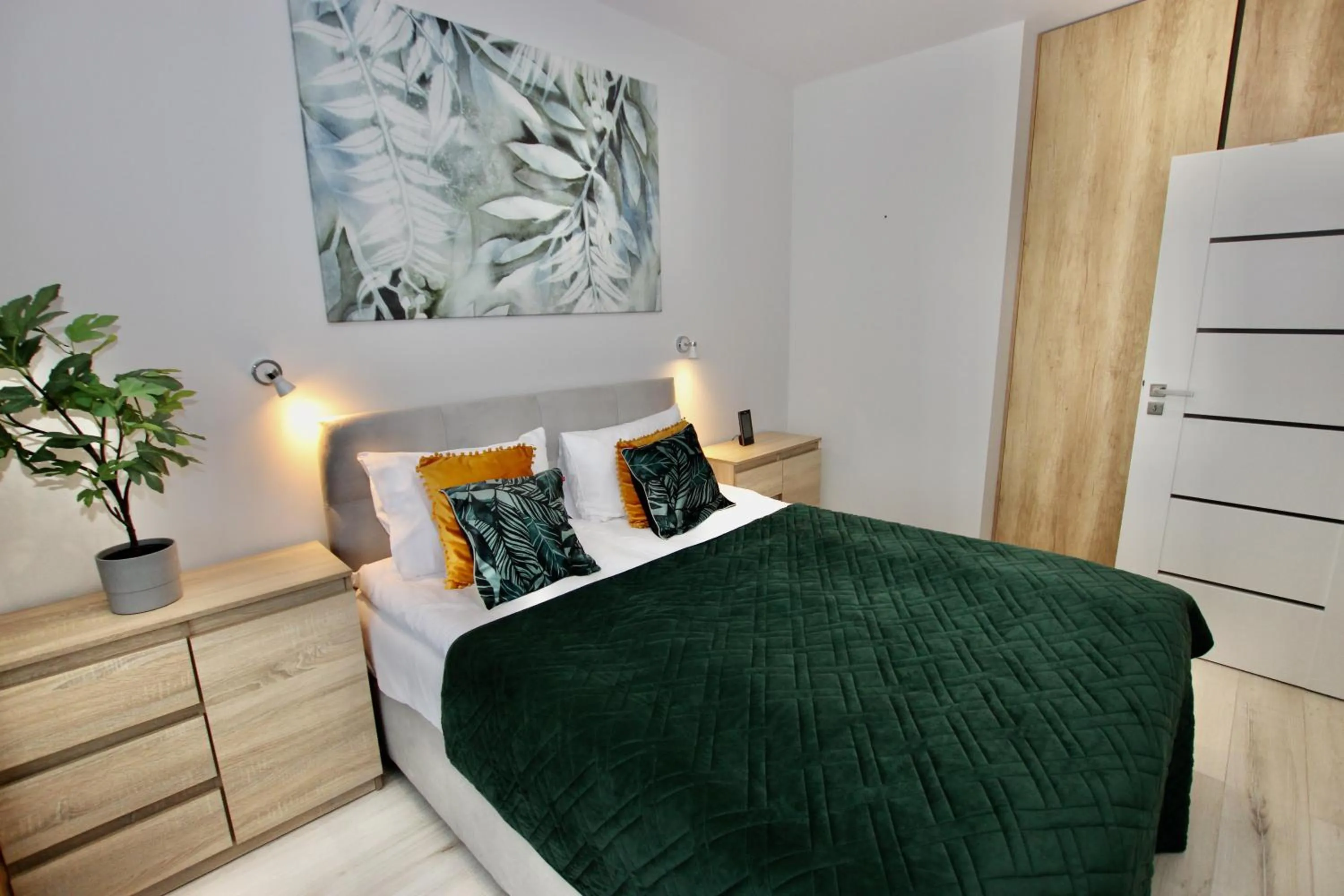 Bedroom, Bed in Natural Apartamenty