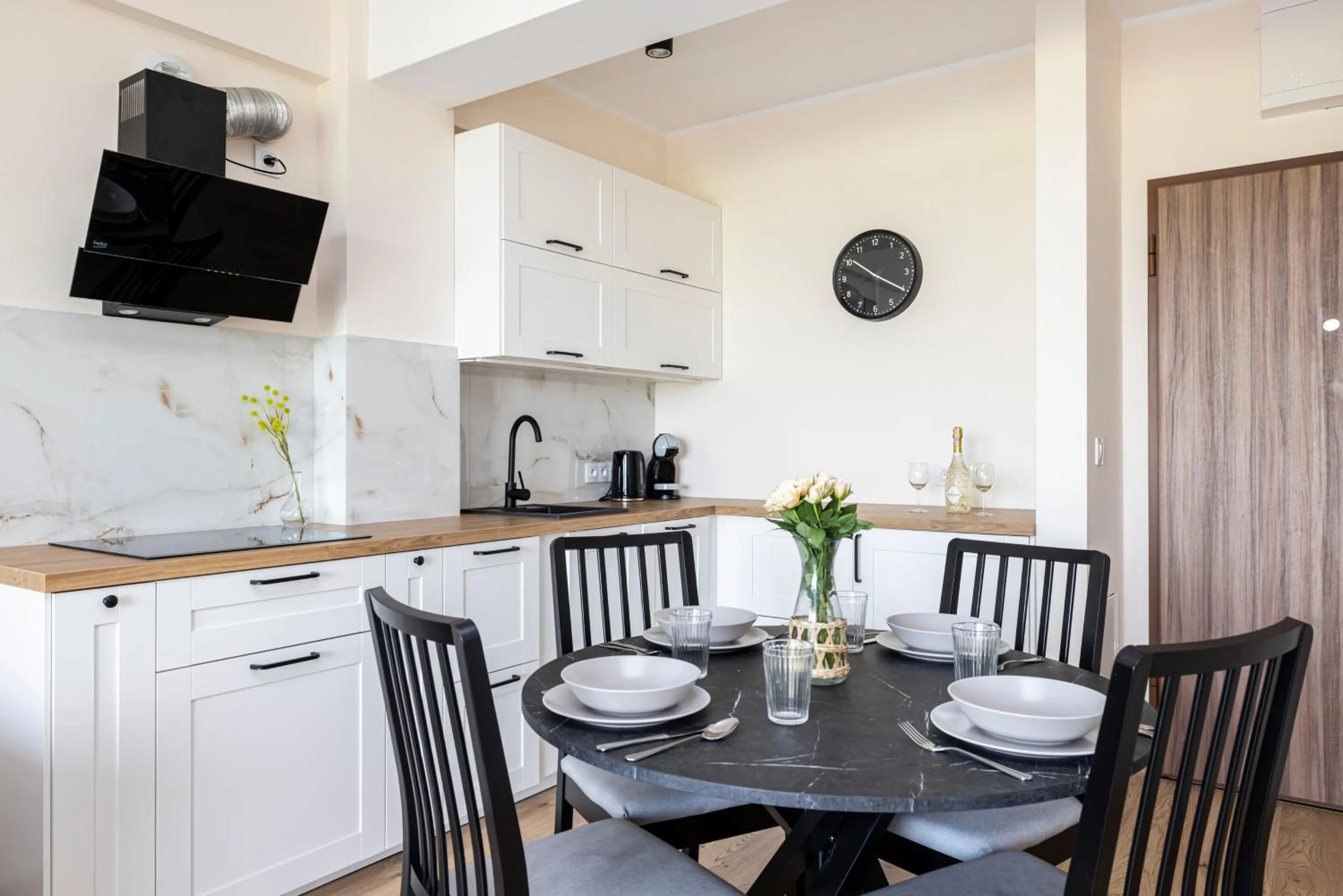 Kitchen or kitchenette in Natural Apartamenty