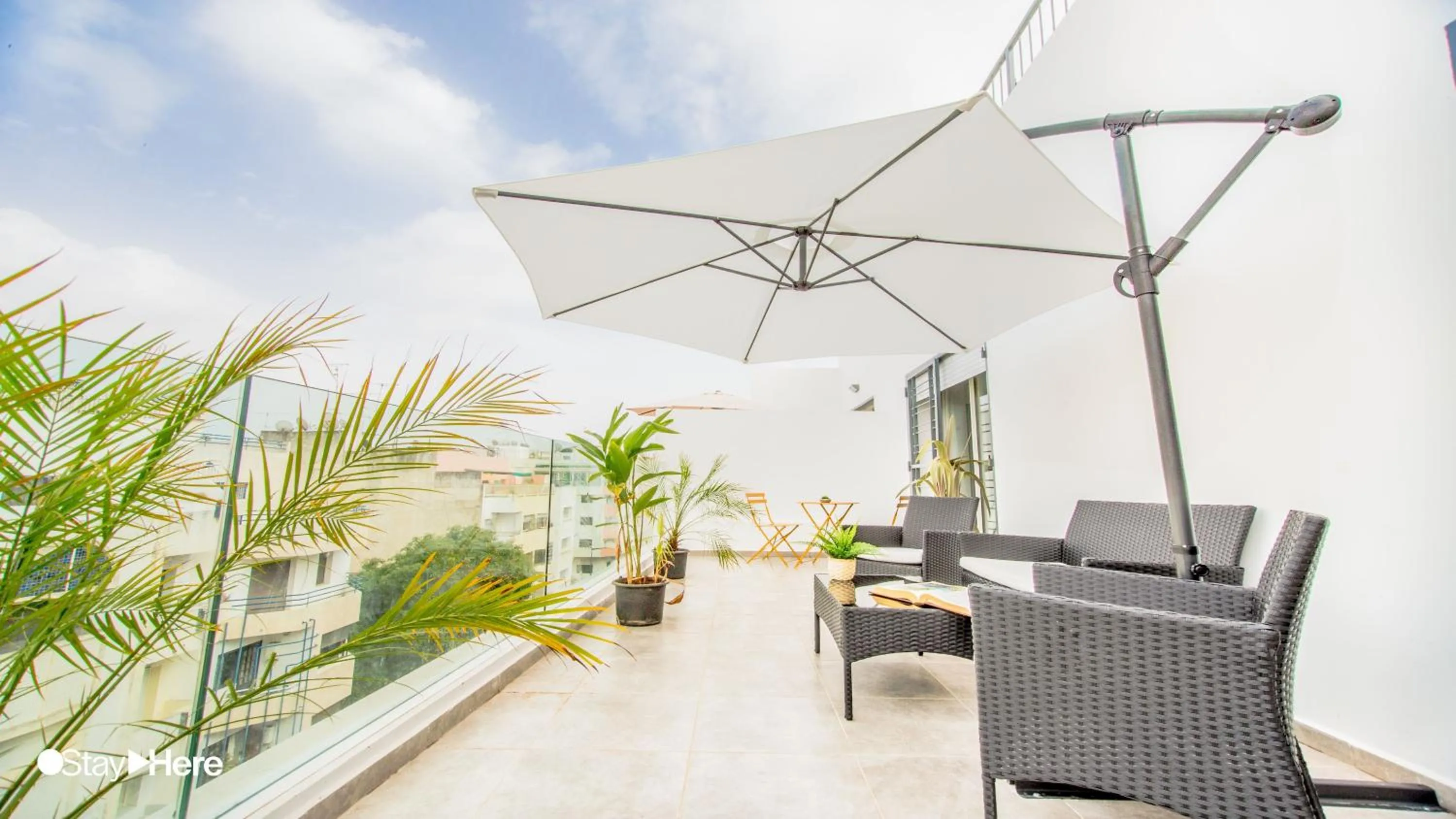 Balcony/Terrace in Stayhere Rabat - Agdal 1 - Comfort Residence