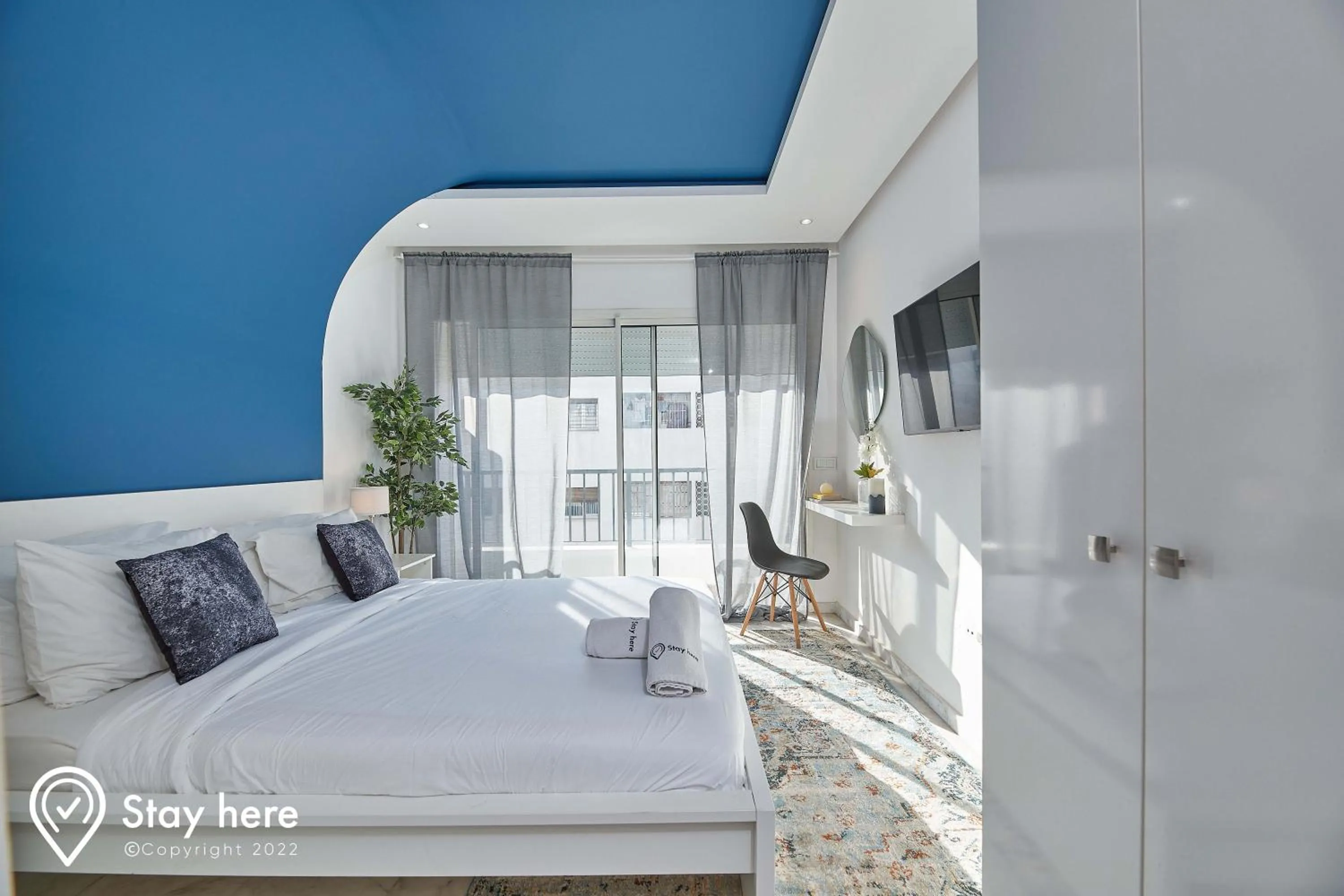 Bed in Stayhere Rabat - Agdal 1 - Comfort Residence