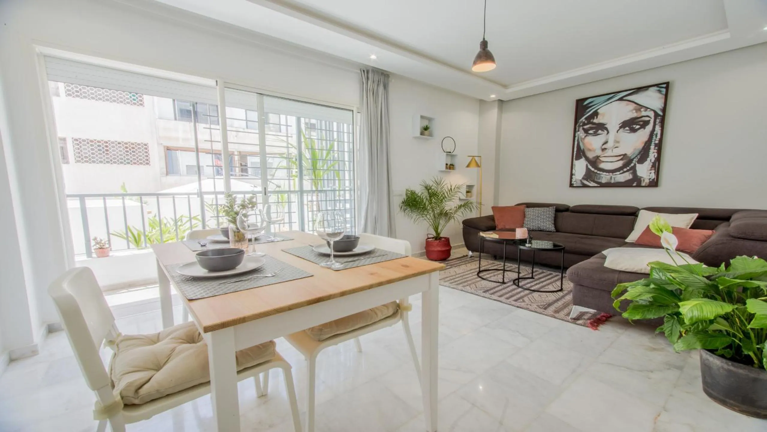 Seating area in Stayhere Rabat - Agdal 1 - Comfort Residence