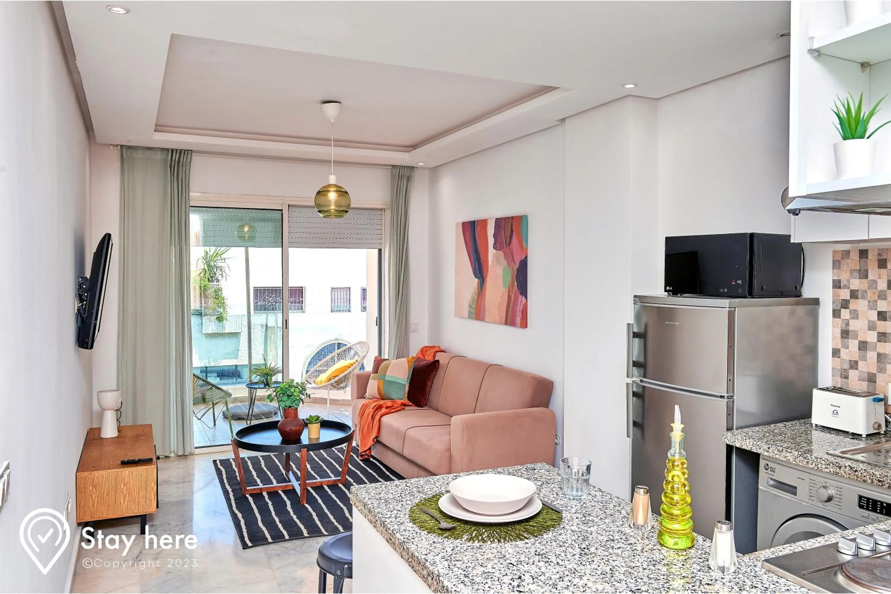 Kitchen or kitchenette in Stayhere Rabat - Agdal 1 - Comfort Residence