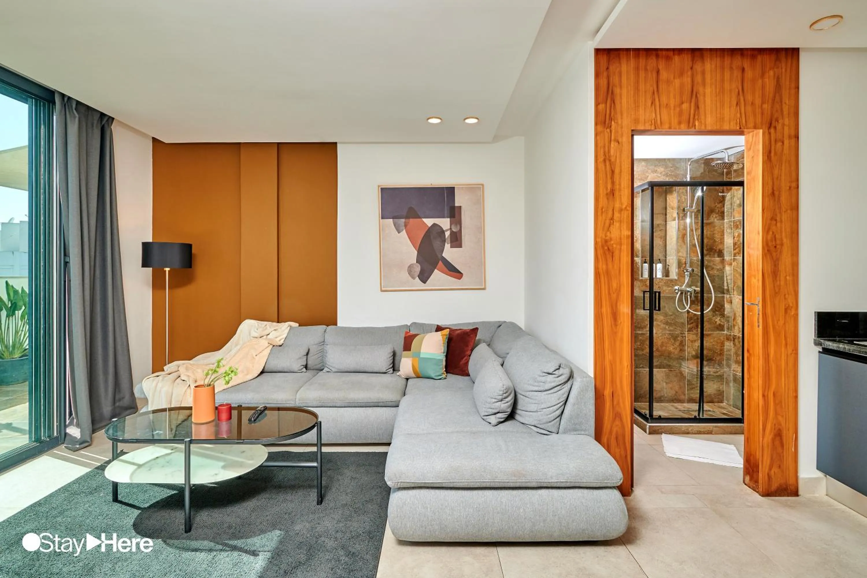 Seating area in Stayhere Rabat - Agdal 1 - Comfort Residence