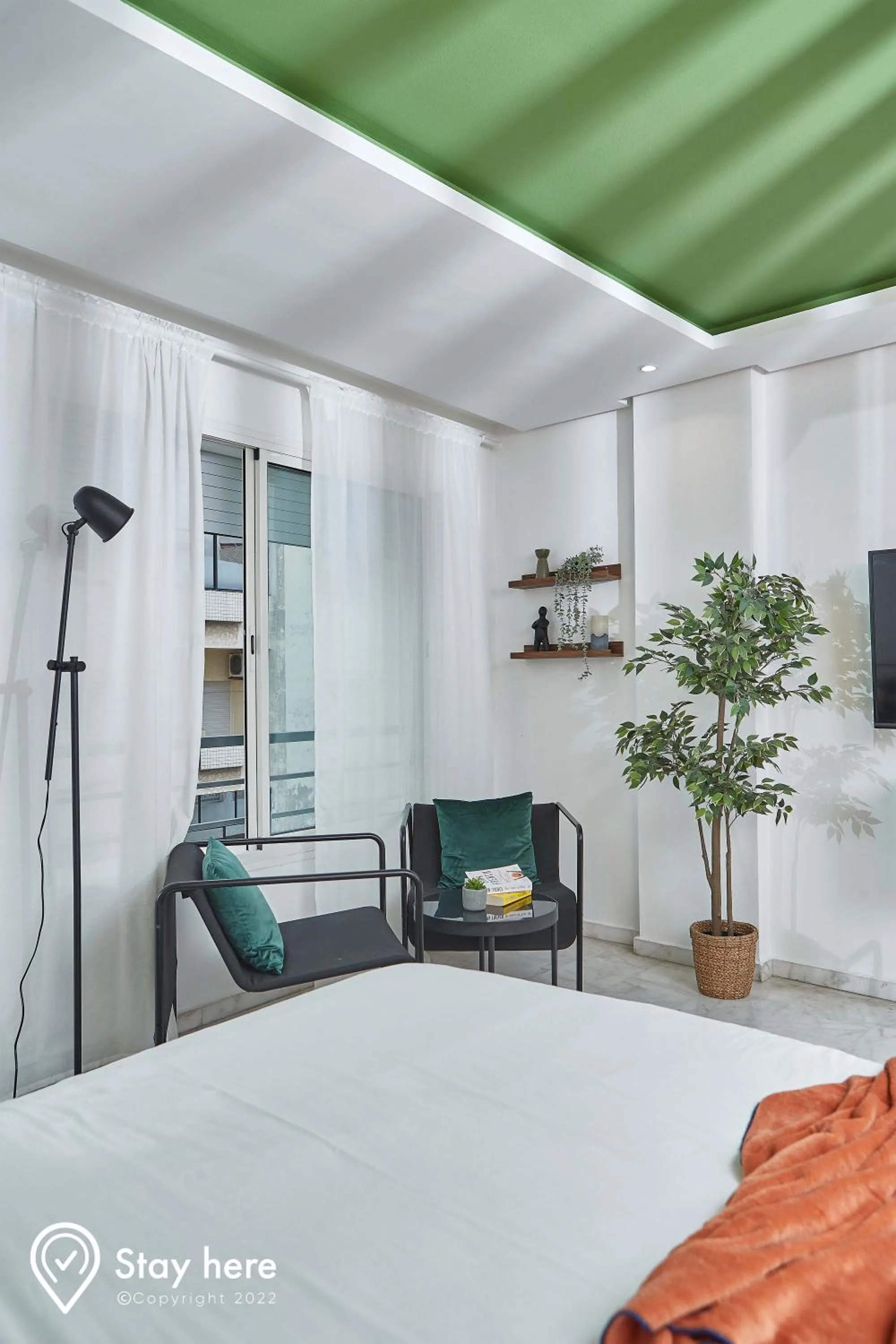 Seating area, Bed in Stayhere Rabat - Agdal 1 - Comfort Residence