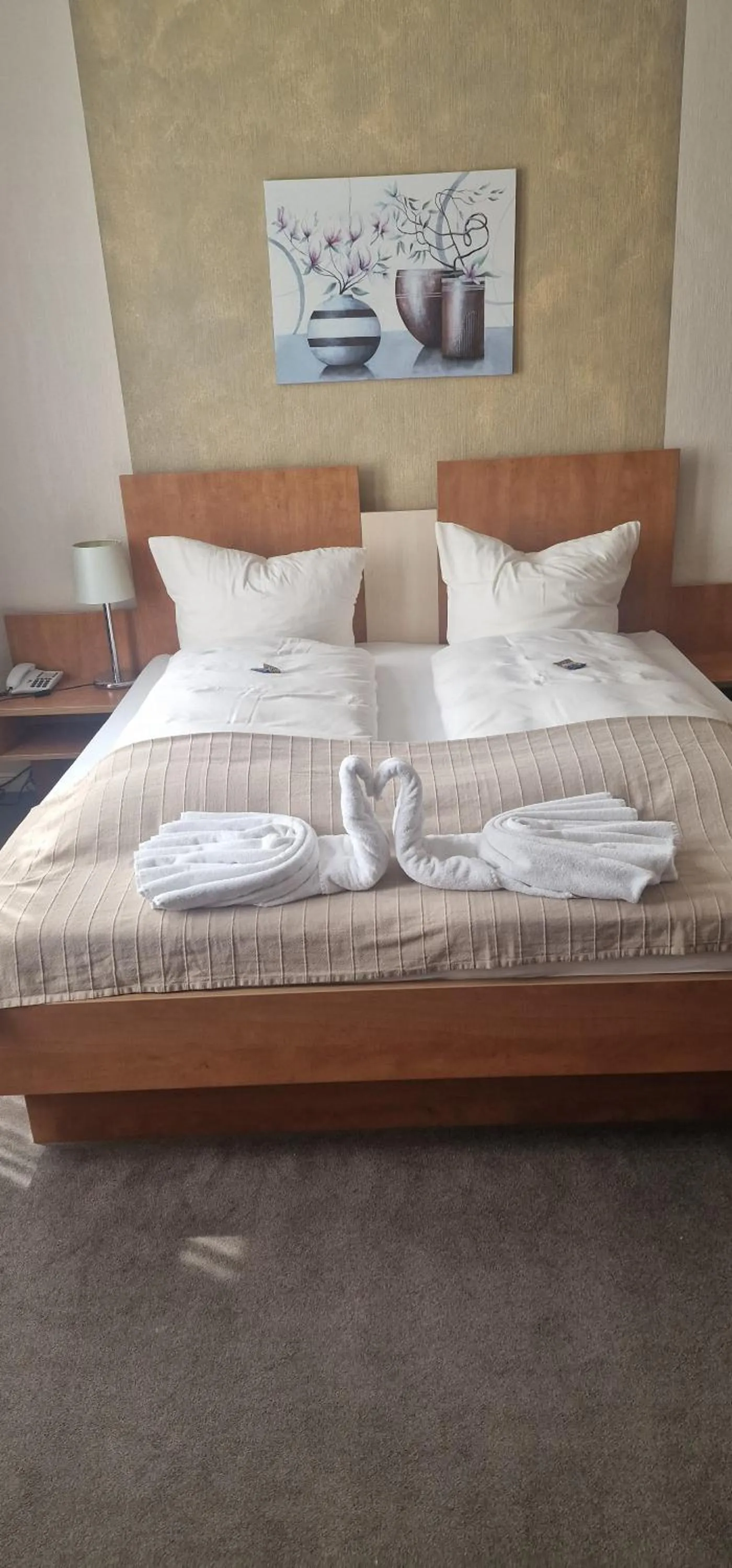 Bed in Hotel-Restaurant Wilhelmsbad