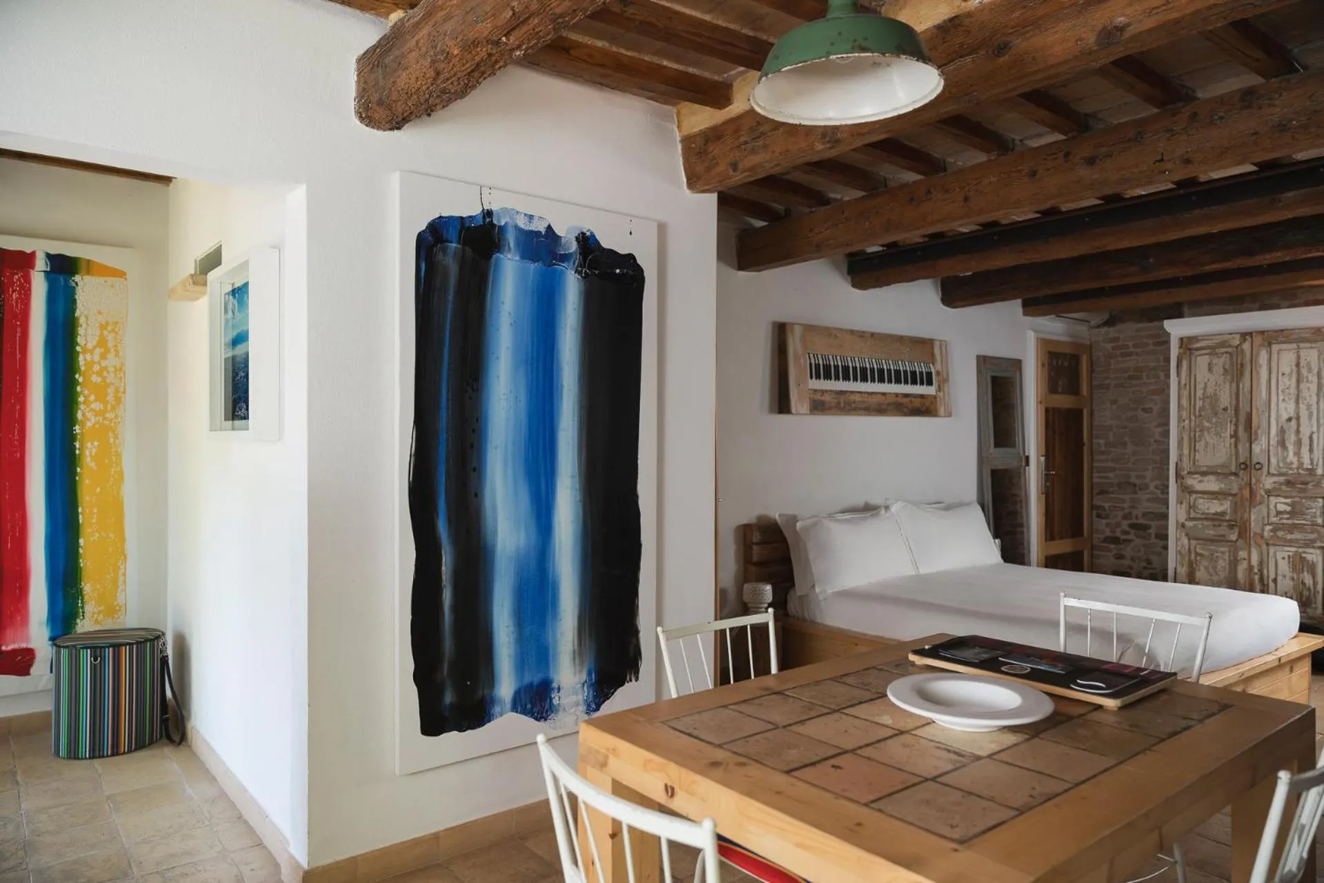 Dining area, Bed in Castello di Granarola Relais - Adults Friendly -