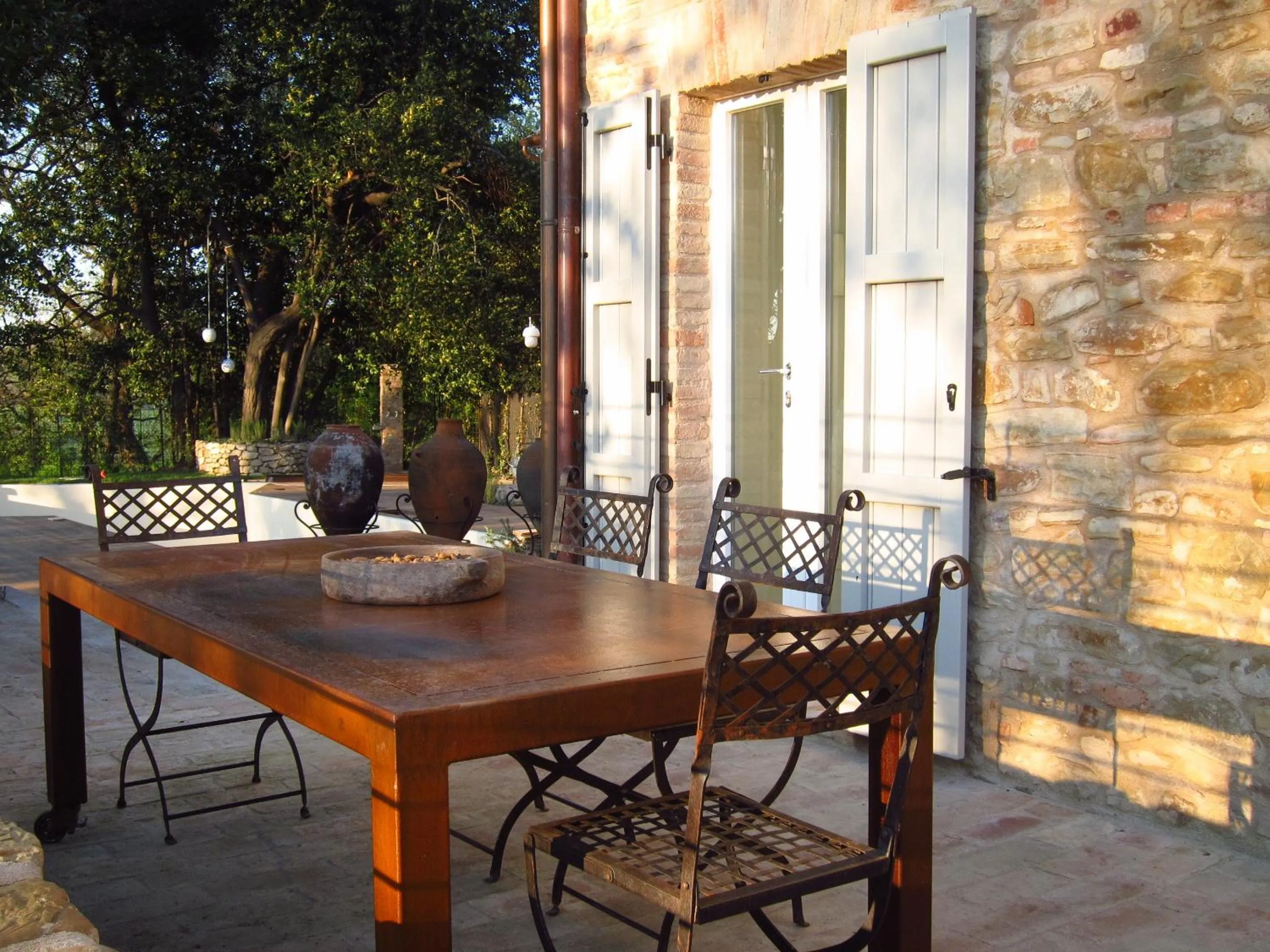 Balcony/Terrace in Castello di Granarola Relais - Adults Friendly -
