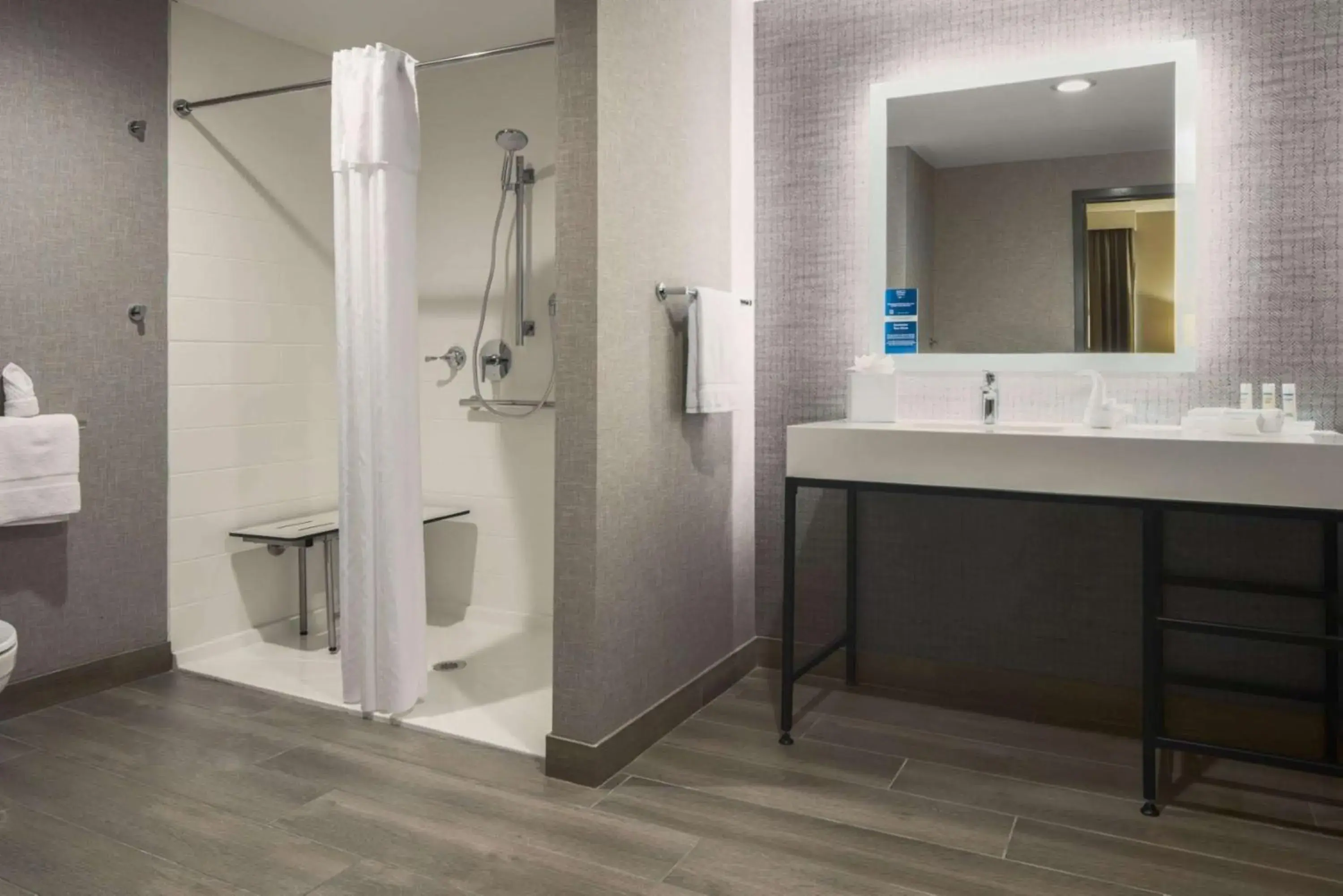 King Studio with Roll-In Shower - Disability Access/Non-Smoking in Homewood Suites by Hilton DFW Airport South, TX King Studio with Roll-In Shower - Disability Access/Non-Smoking in Homewood Suites by Hilton DFW Airport South, TX