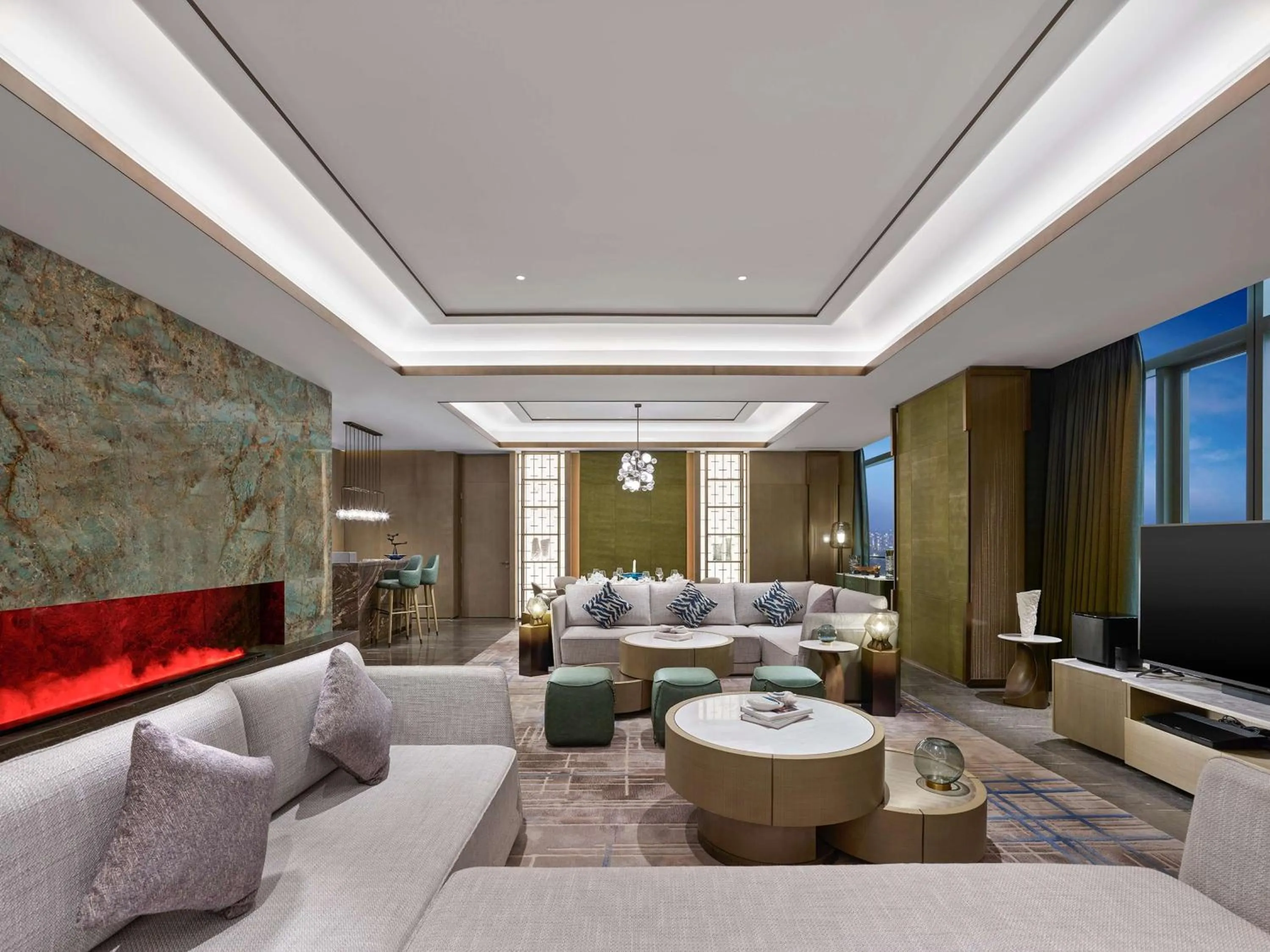 Living room in DoubleTree by Hilton Qidong