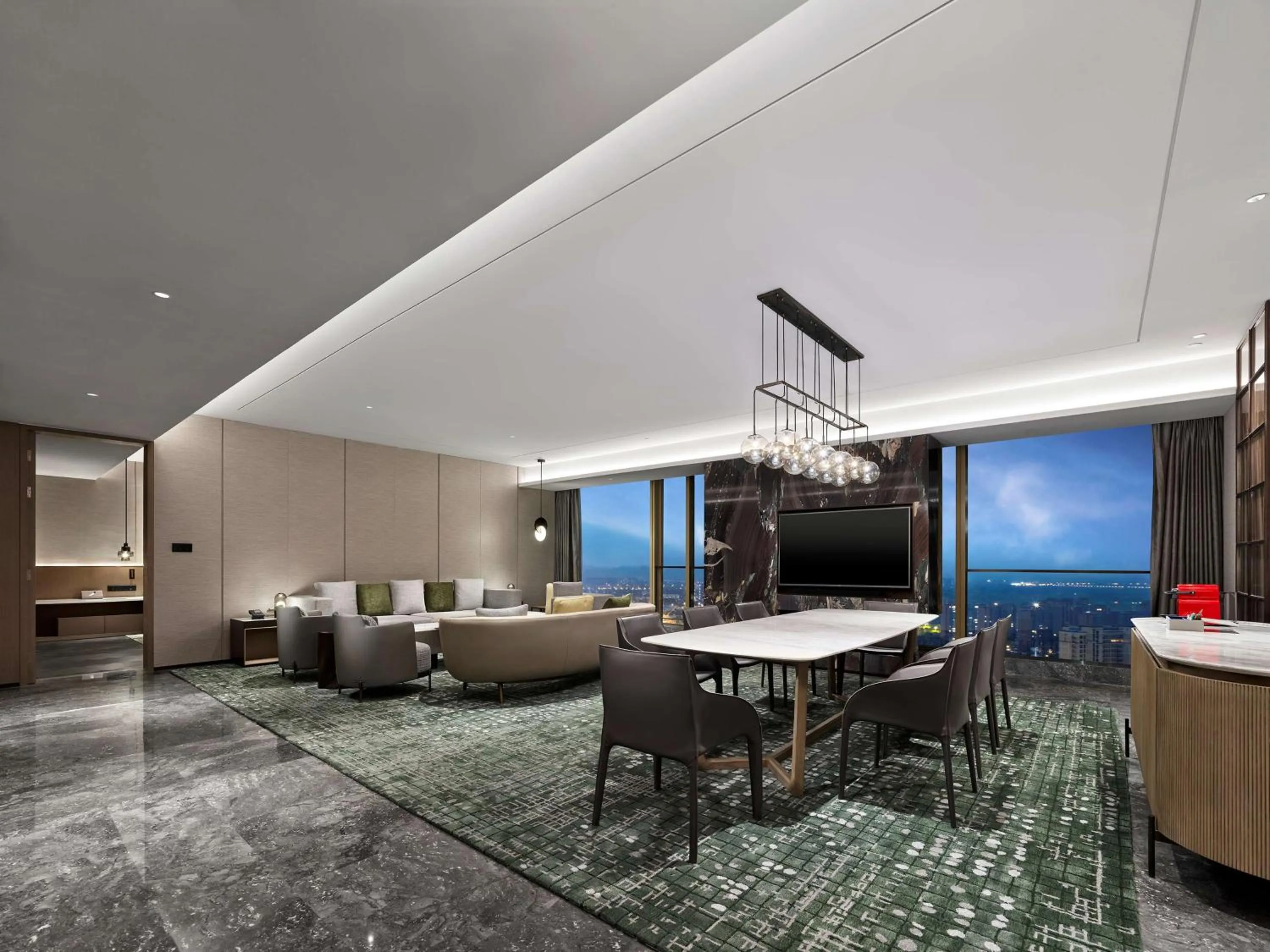Living room in DoubleTree by Hilton Qidong