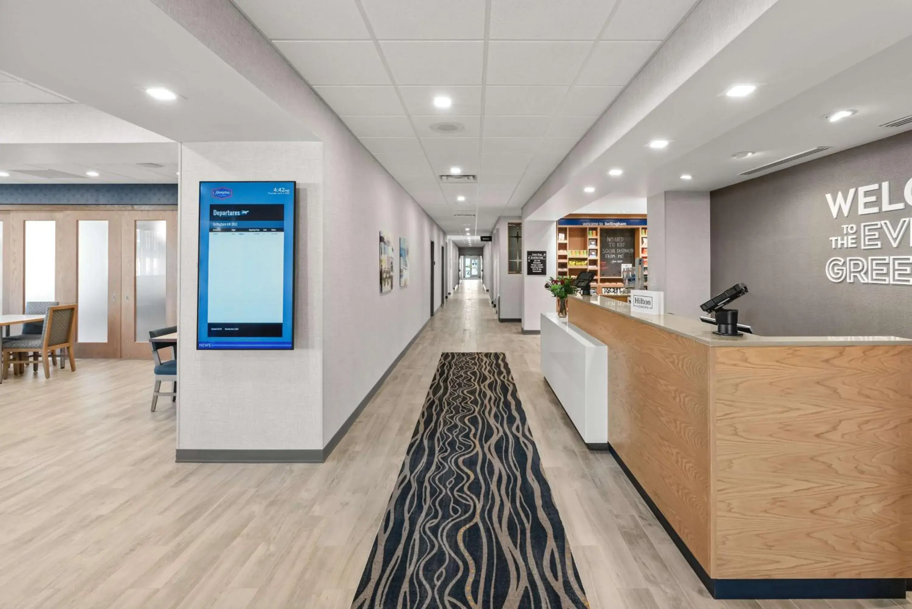 Lobby or reception in Hampton Inn Bellingham Airport, WA Lobby or reception in Hampton Inn Bellingham Airport, WA