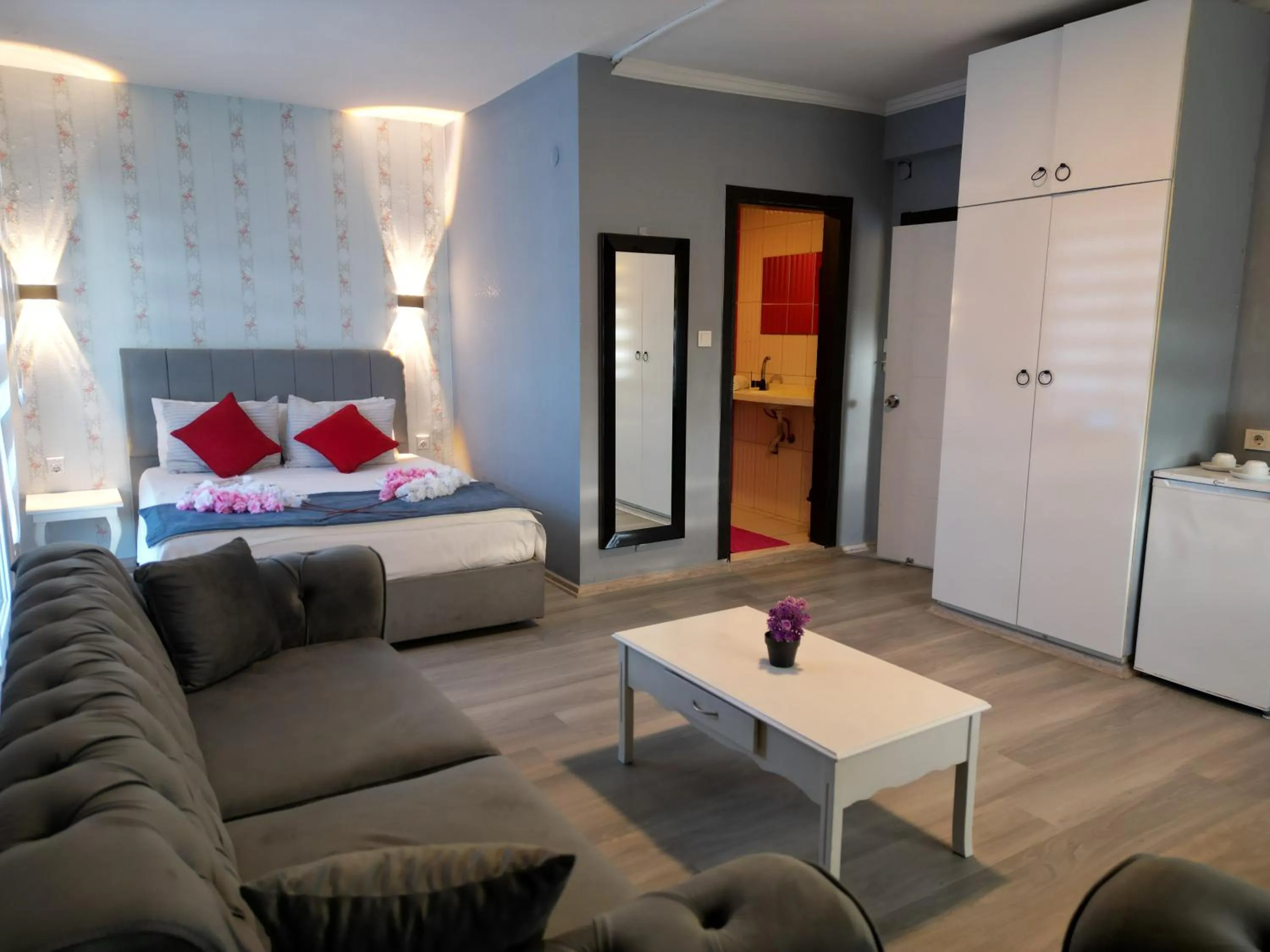 Bed in Akman City Hotel