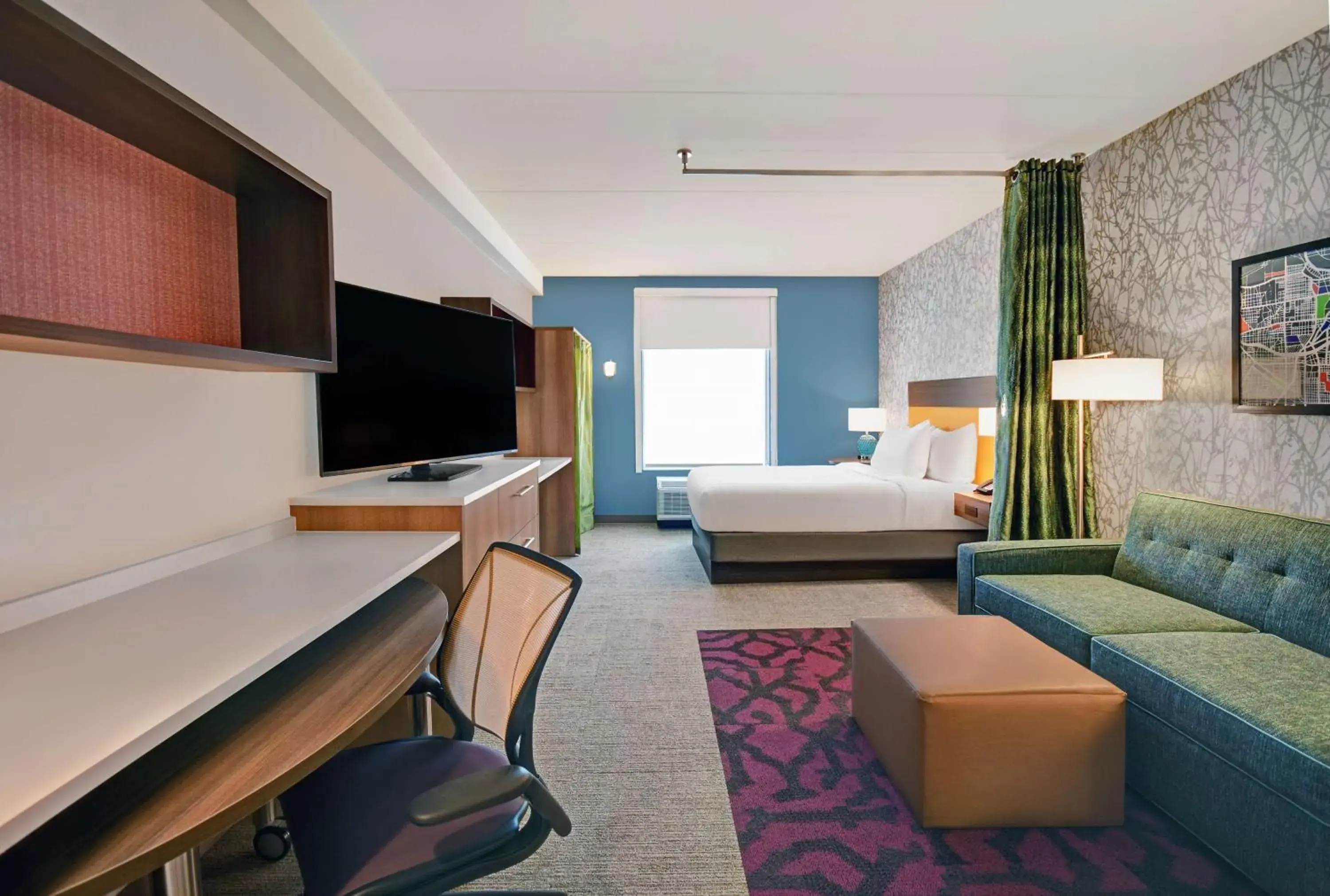 Living room, Bed in Home2 Suites by Hilton Atlanta Airport North Living room, Bed in Home2 Suites by Hilton Atlanta Airport North