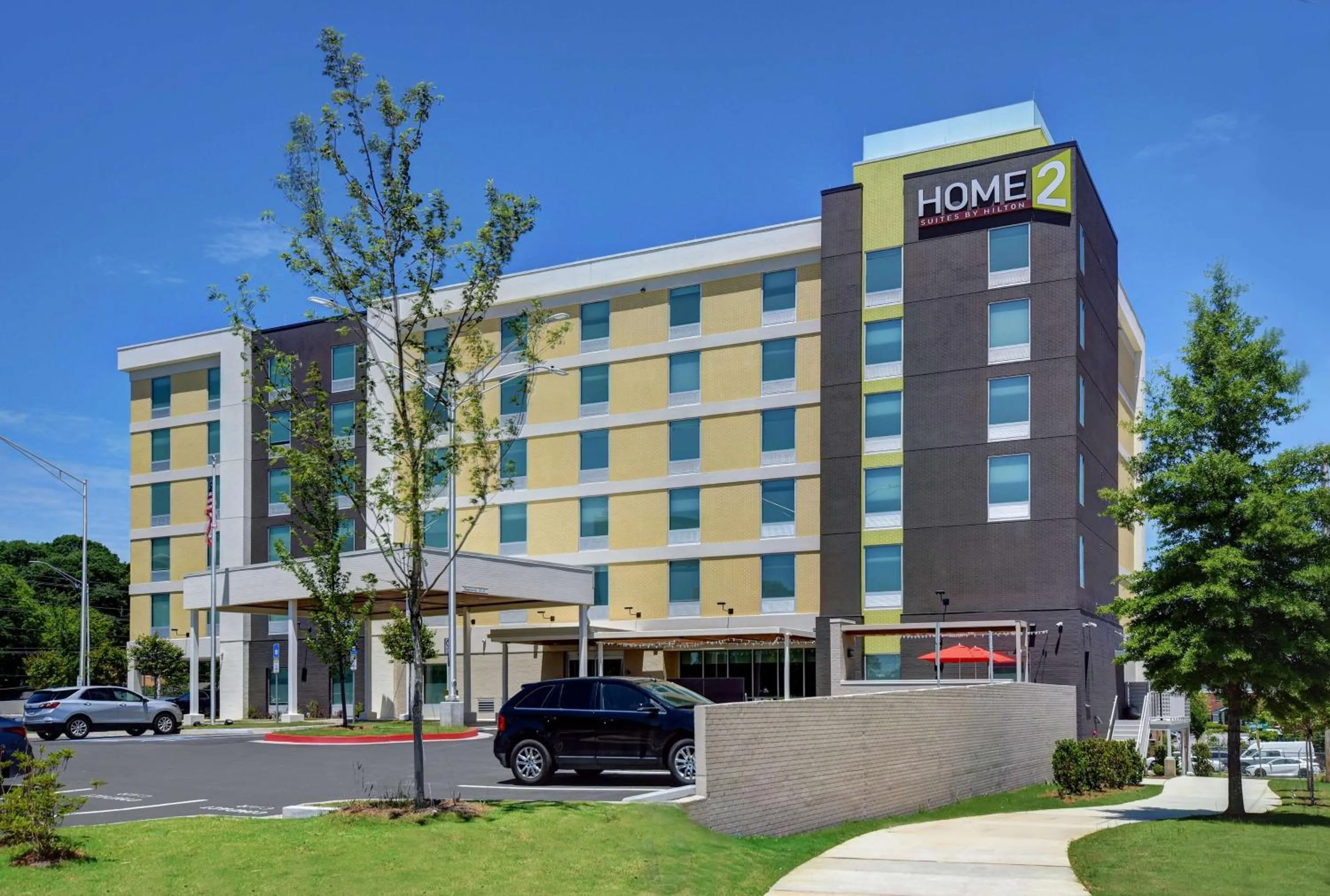 Property building in Home2 Suites by Hilton Atlanta Airport North