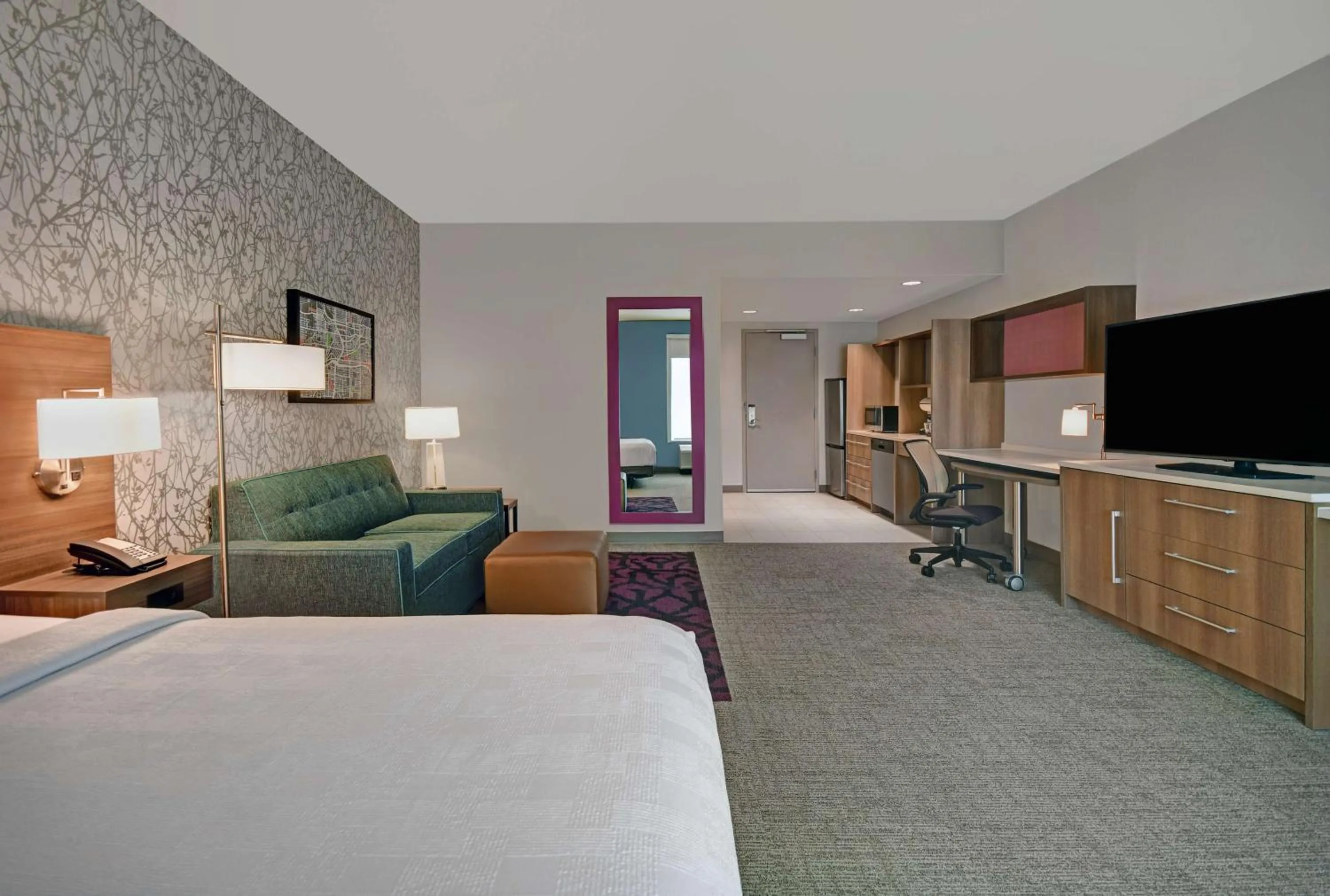 Bed in Home2 Suites by Hilton Atlanta Airport North