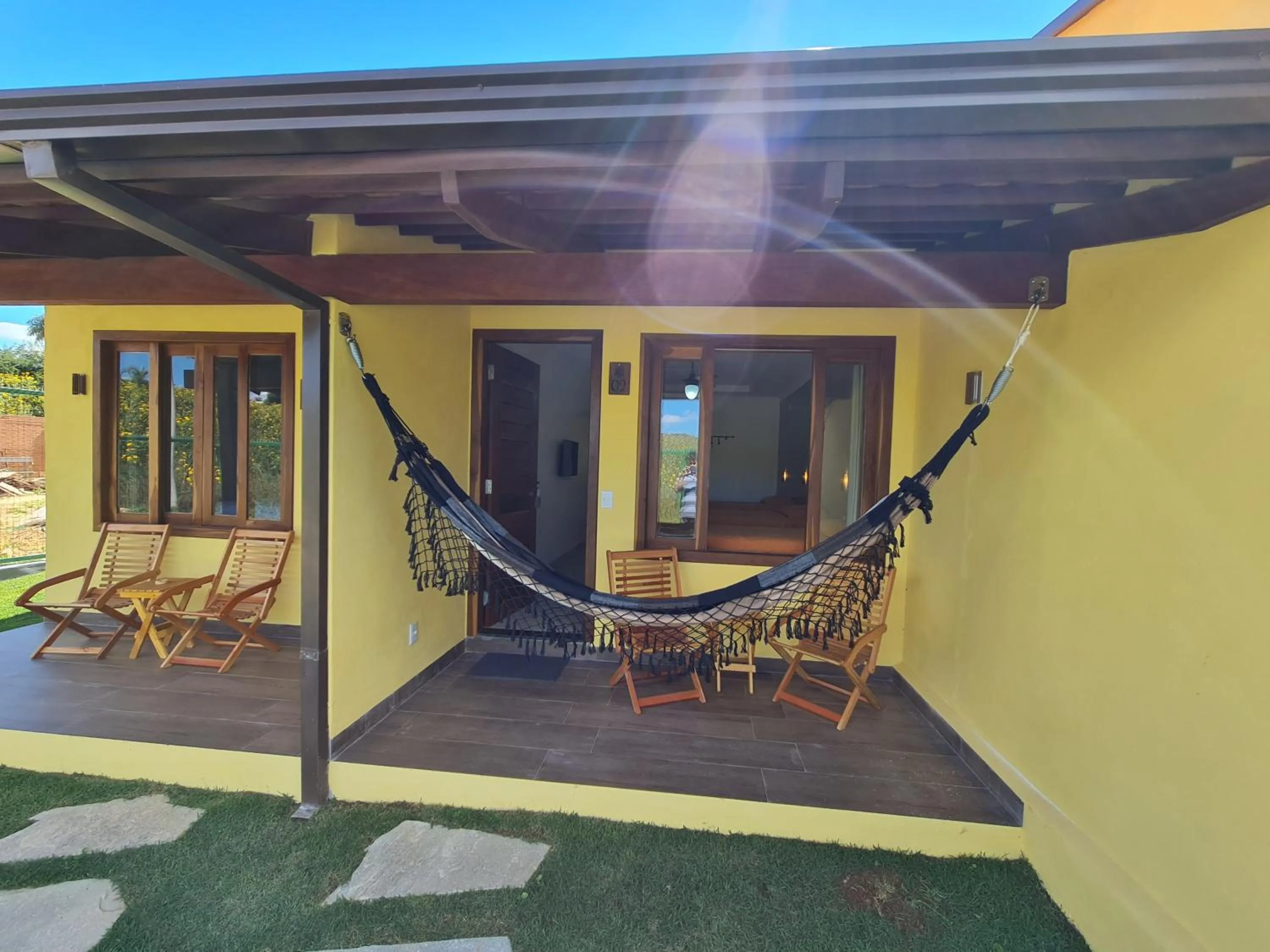 Balcony/Terrace in Pousada Camarás