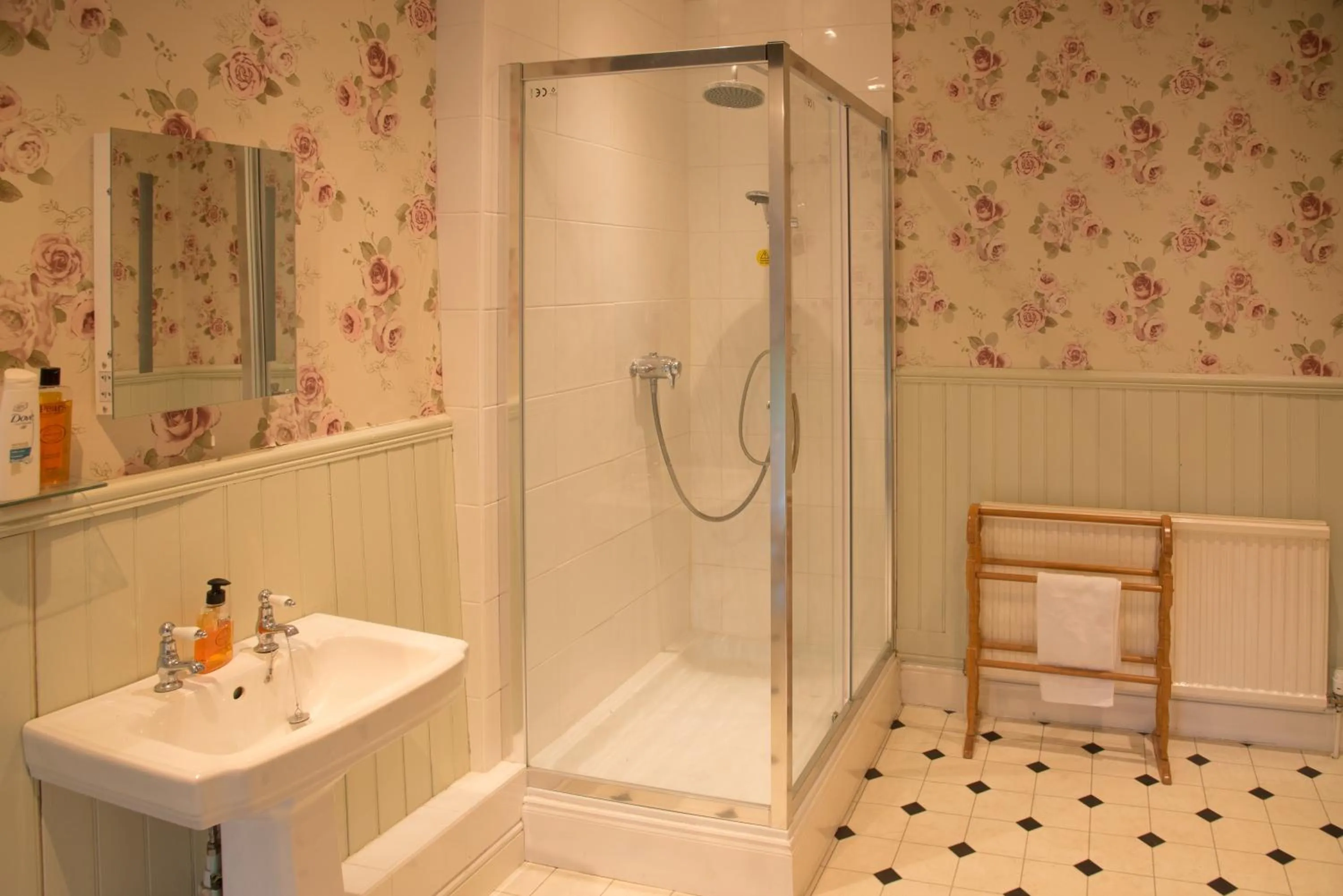 Shower in Lower House B&B and Cottages, Adforton