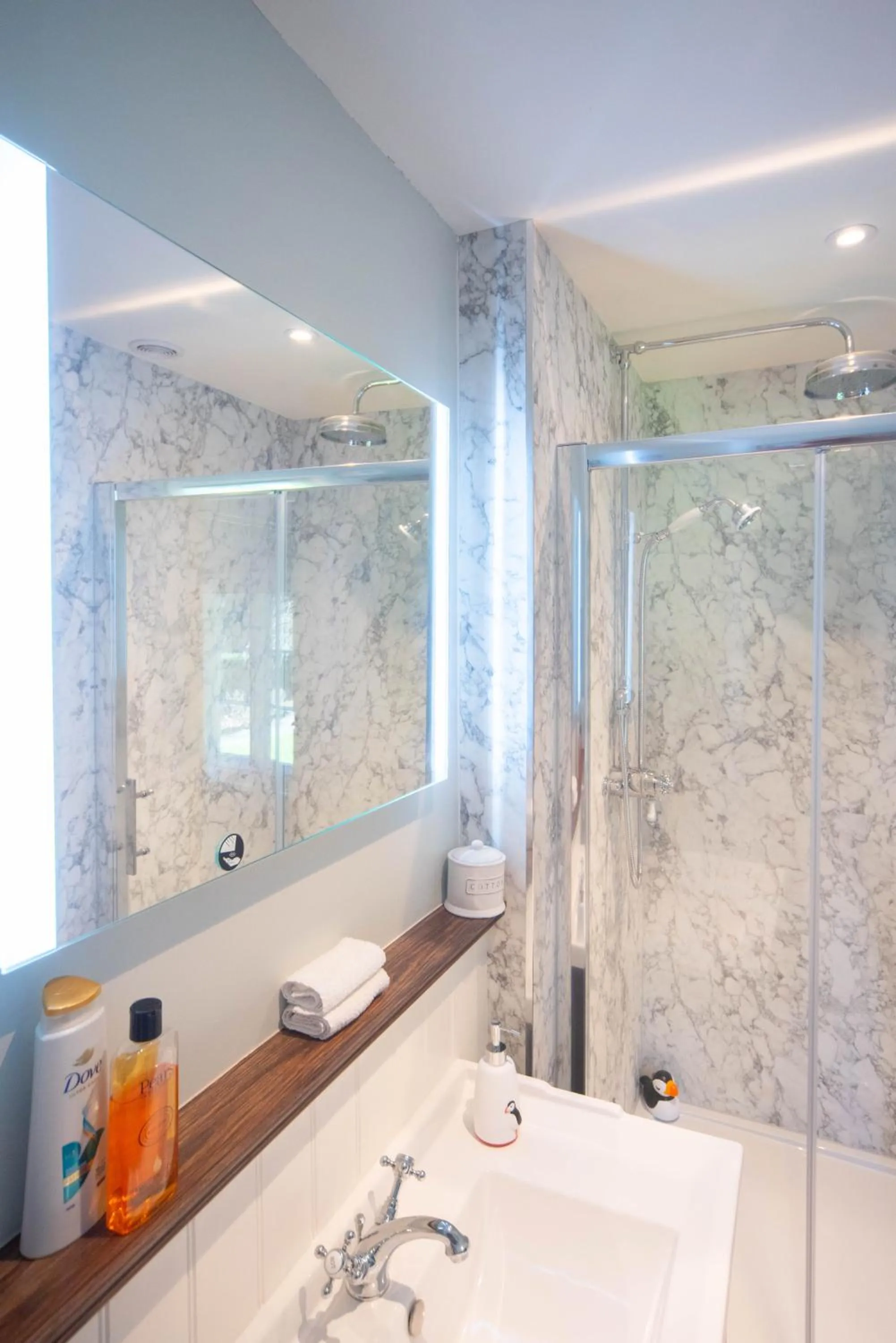 Shower in Lower House B&B and Cottages, Adforton