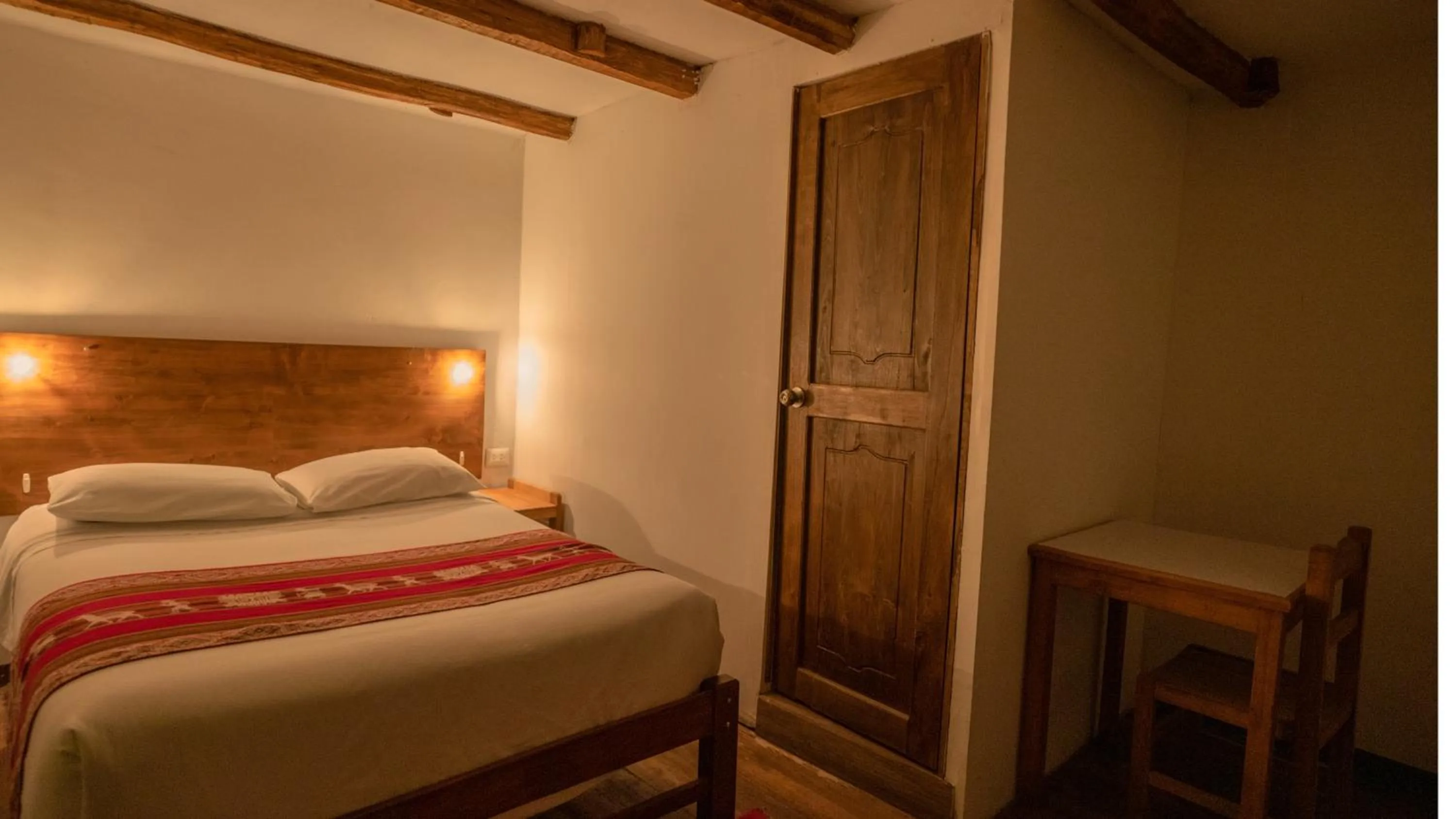 Bed in MAMA GREEN HOSTAL - Eco Andean Experience and Permaculture Farm - Vegetarian Breakfast