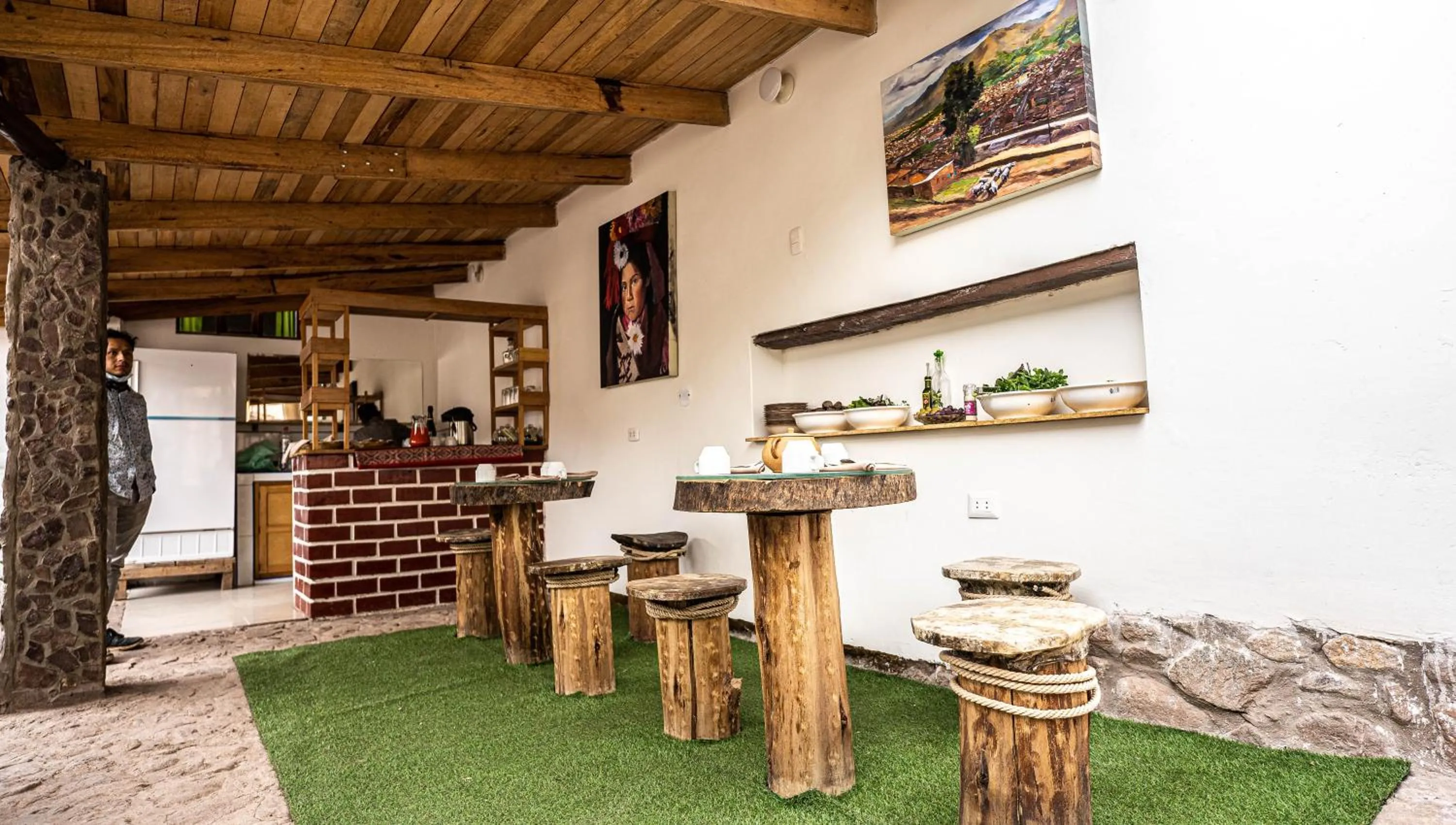 Kitchen or kitchenette in MAMA GREEN HOSTAL - Eco Andean Experience and Permaculture Farm - Vegetarian Breakfast