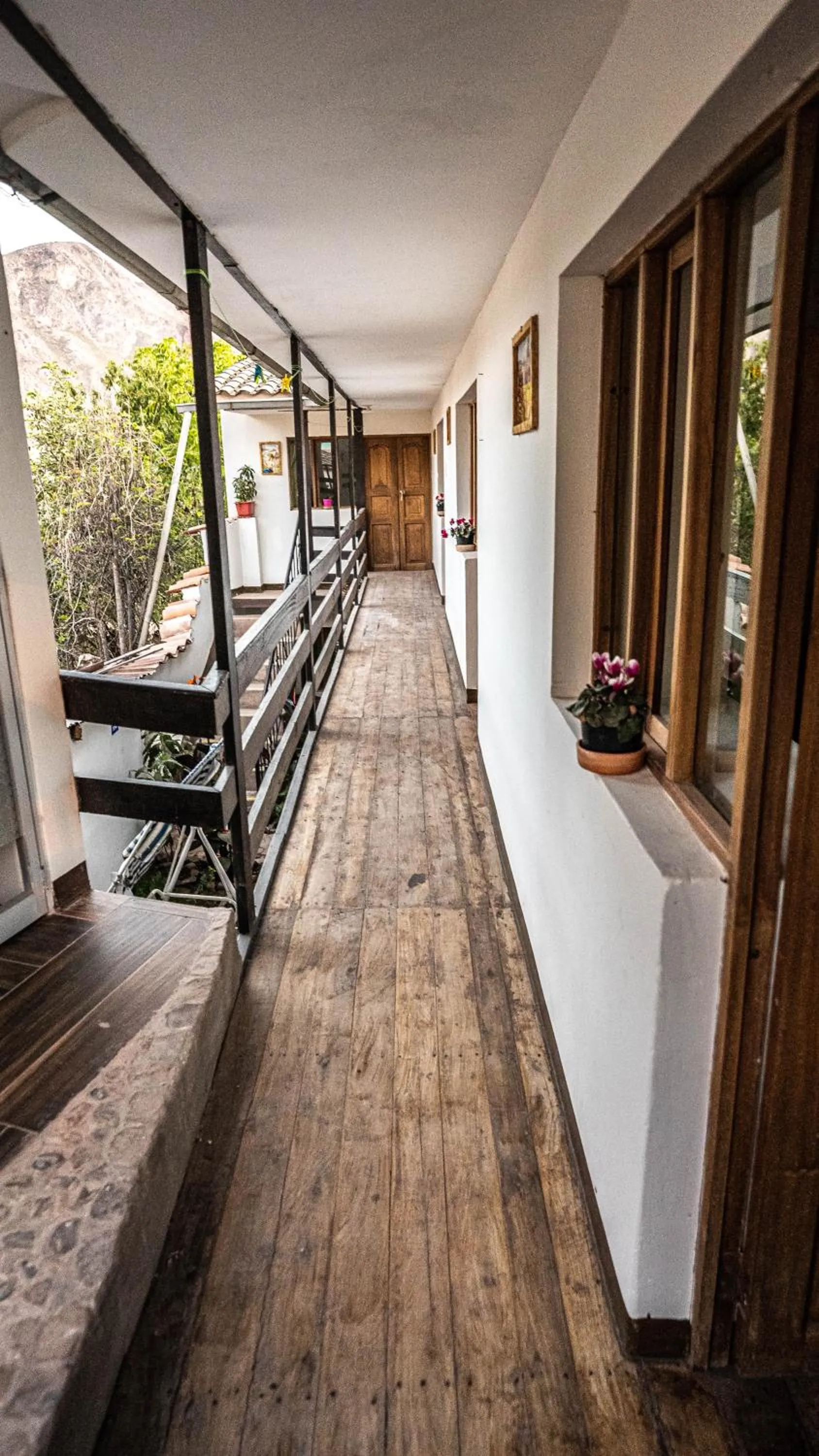 Patio in MAMA GREEN HOSTAL - Eco Andean Experience and Permaculture Farm - Vegetarian Breakfast