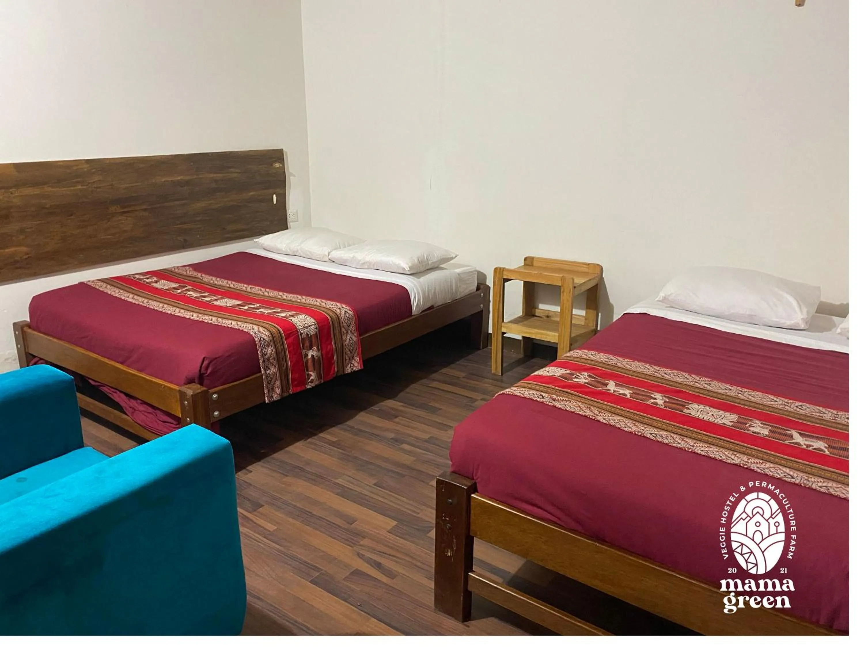 Bed in MAMA GREEN HOSTAL - Eco Andean Experience and Permaculture Farm - Vegetarian Breakfast