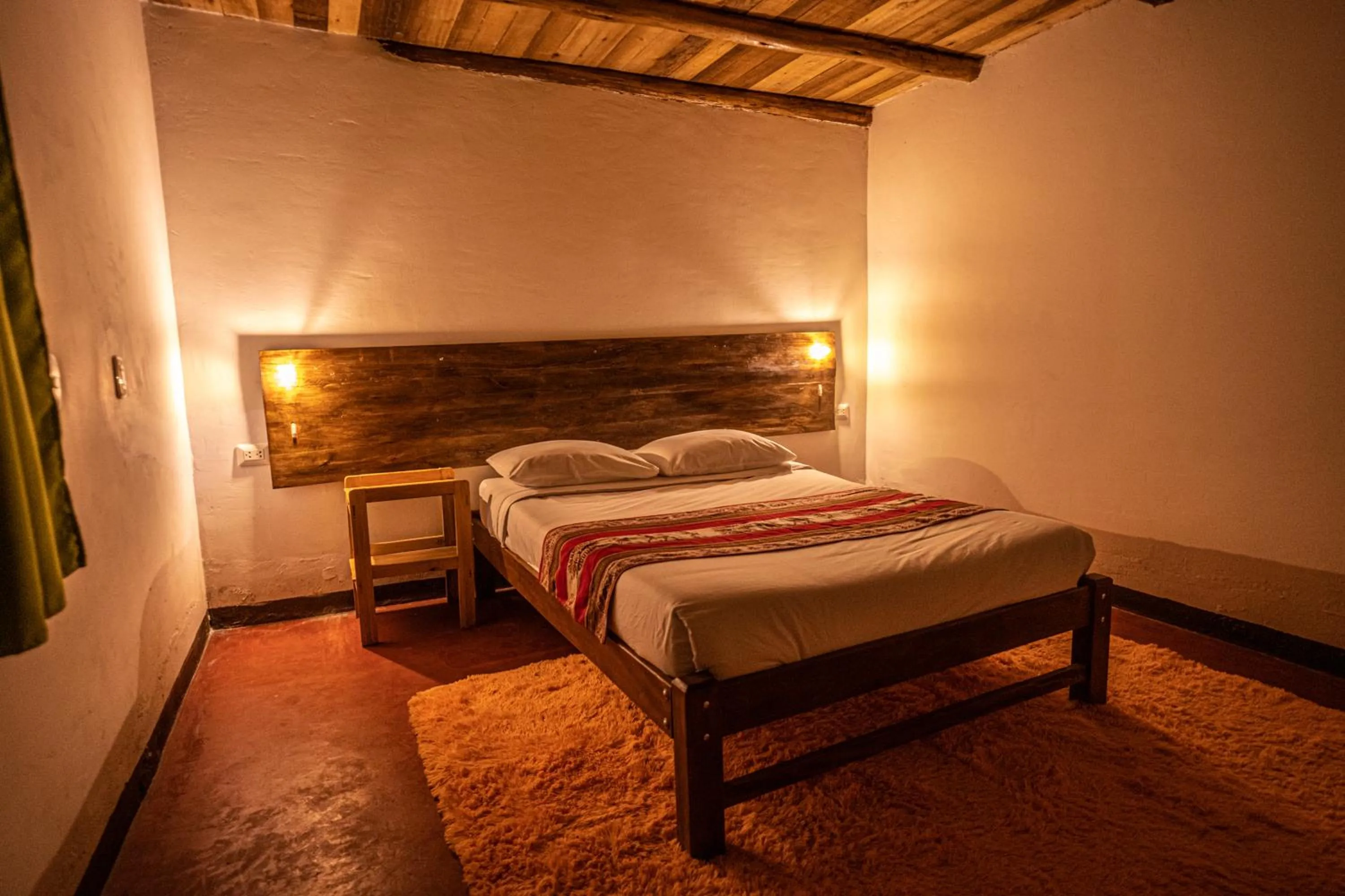 Bed in MAMA GREEN HOSTAL - Eco Andean Experience and Permaculture Farm - Vegetarian Breakfast