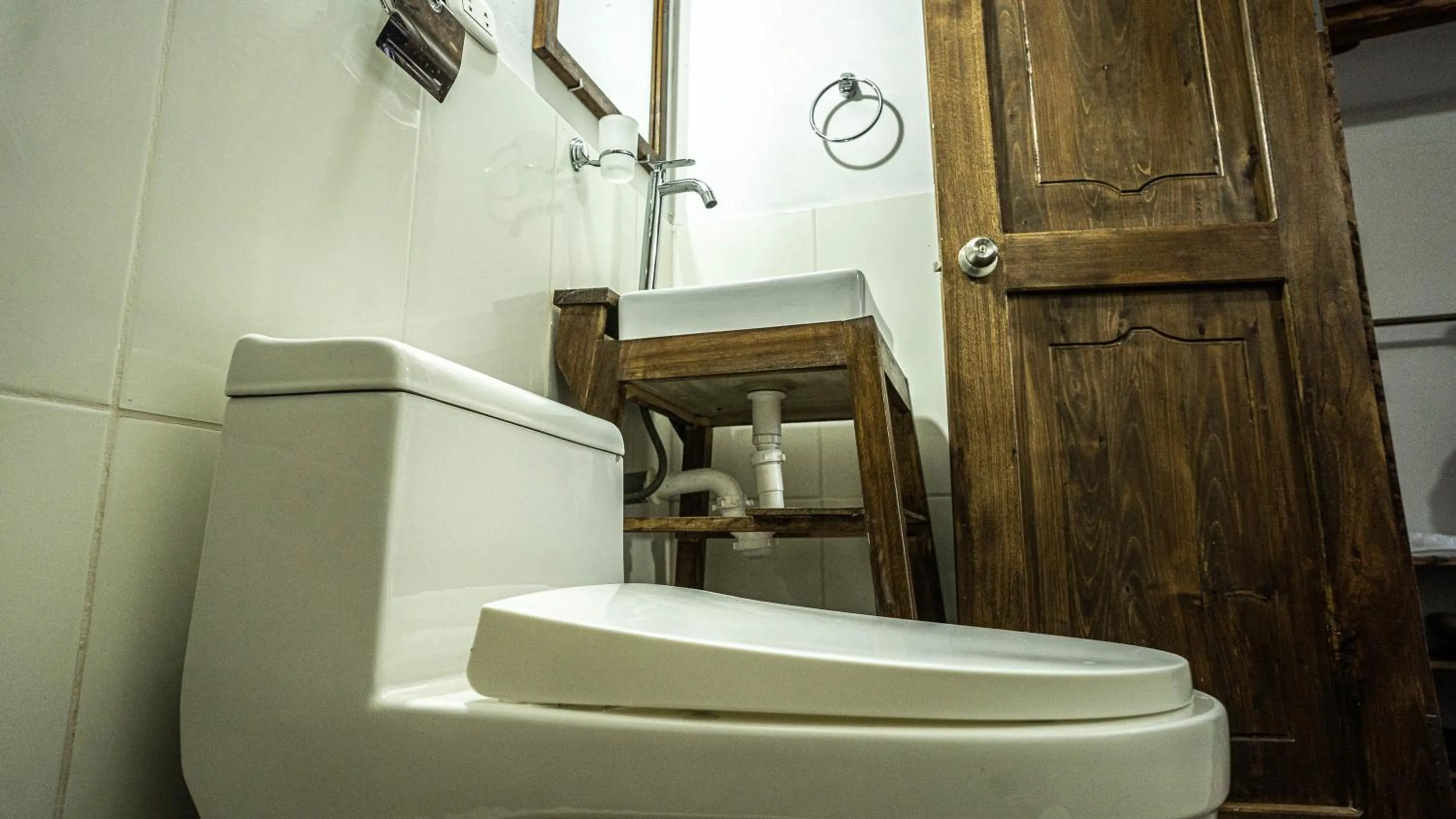 Bathroom in MAMA GREEN HOSTAL - Eco Andean Experience and Permaculture Farm - Vegetarian Breakfast