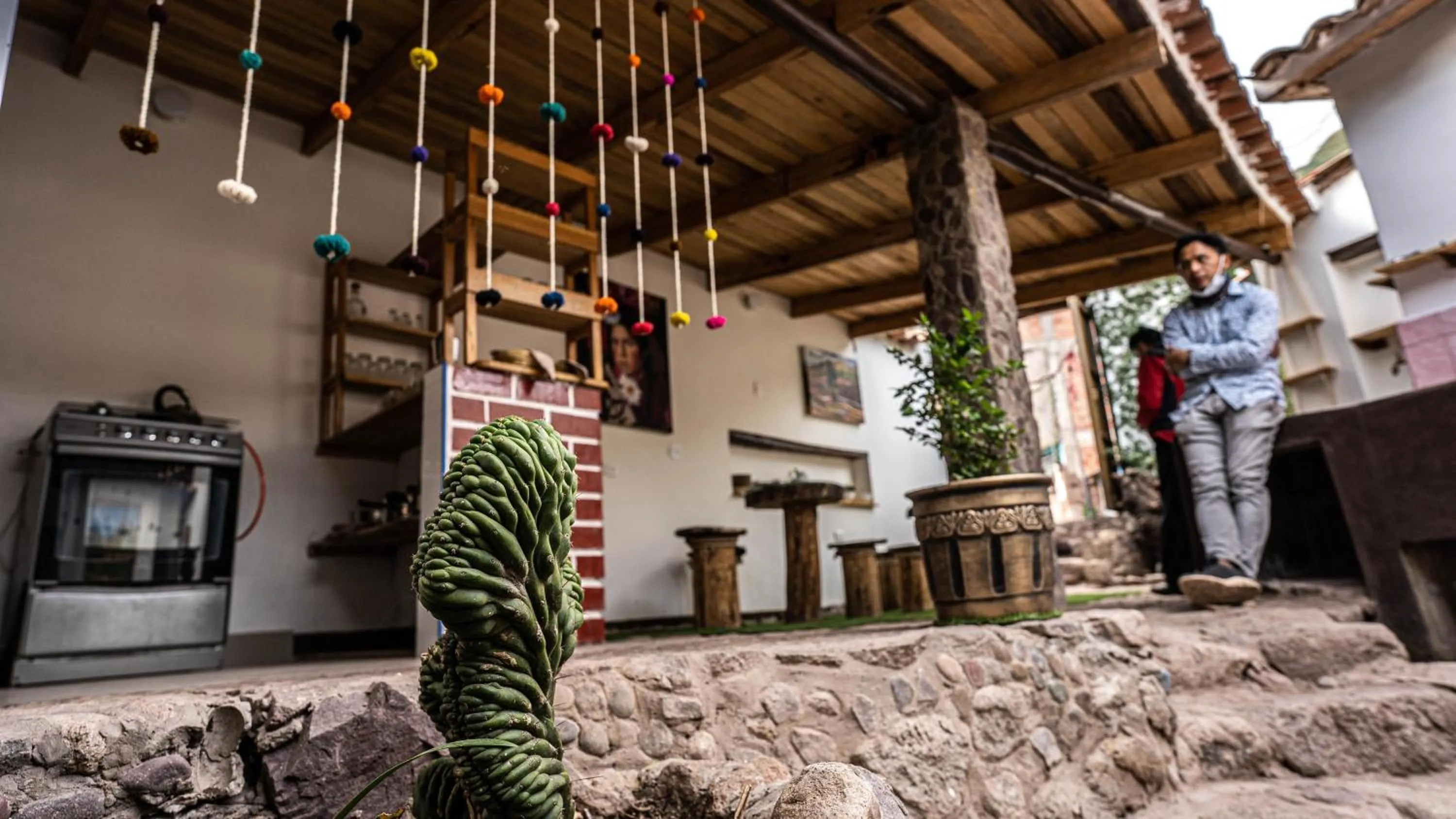 Dining area in MAMA GREEN HOSTAL - Eco Andean Experience and Permaculture Farm - Vegetarian Breakfast