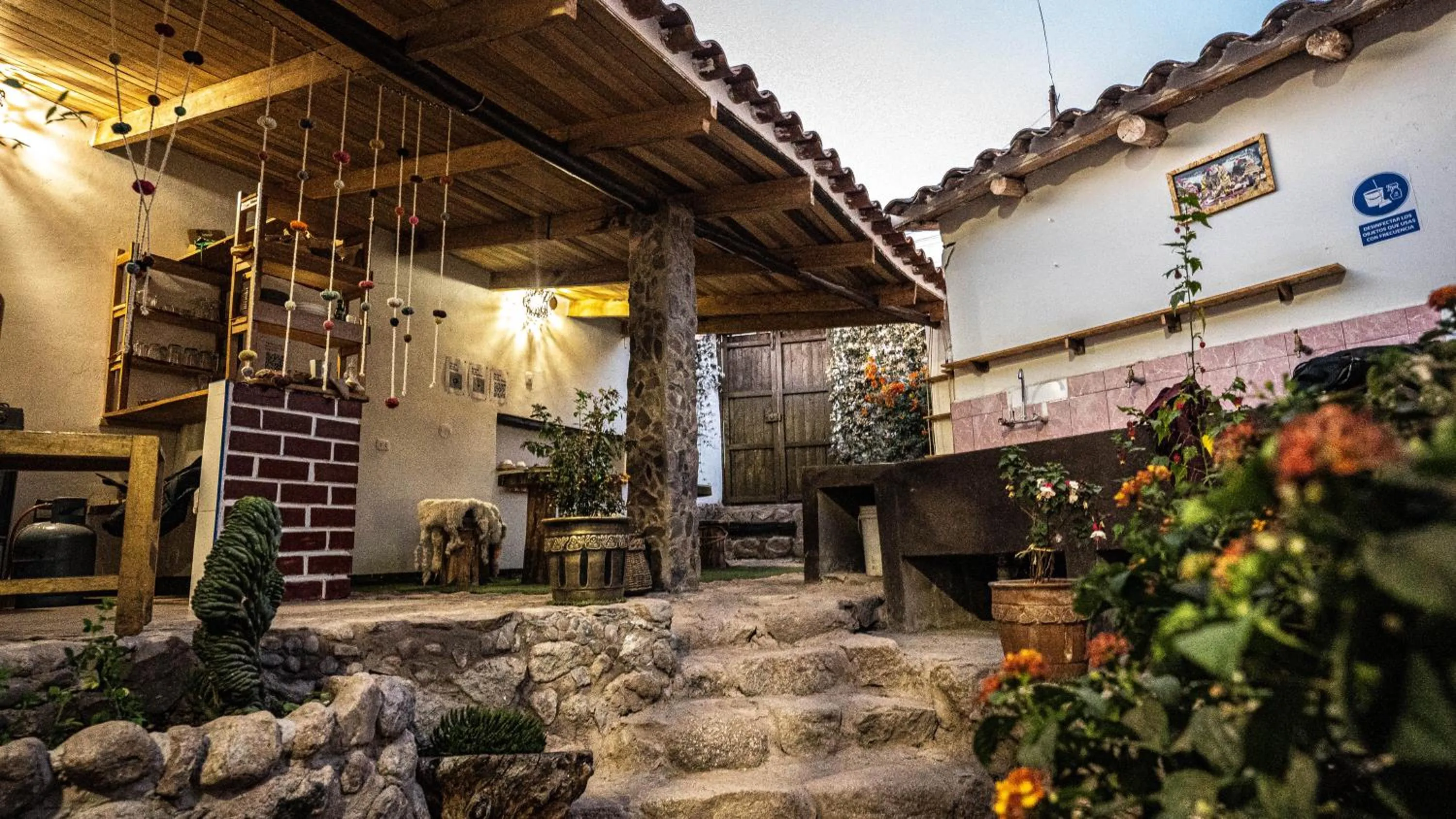 Facade/entrance in MAMA GREEN HOSTAL - Eco Andean Experience and Permaculture Farm - Vegetarian Breakfast