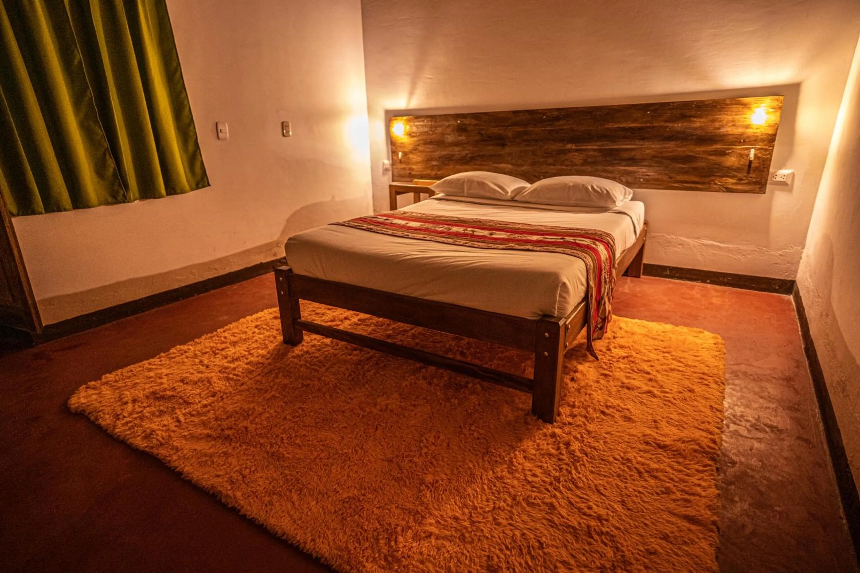 Bed in MAMA GREEN HOSTAL - Eco Andean Experience and Permaculture Farm - Vegetarian Breakfast