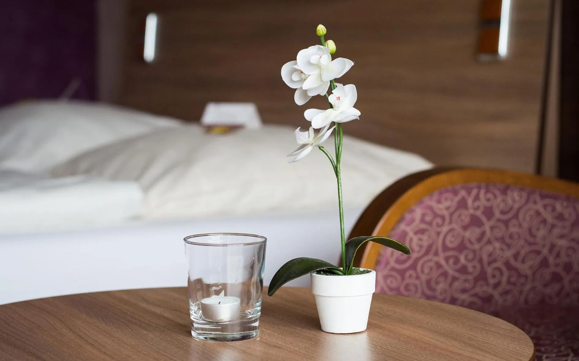 Bed in Seehotel Schwanenhof