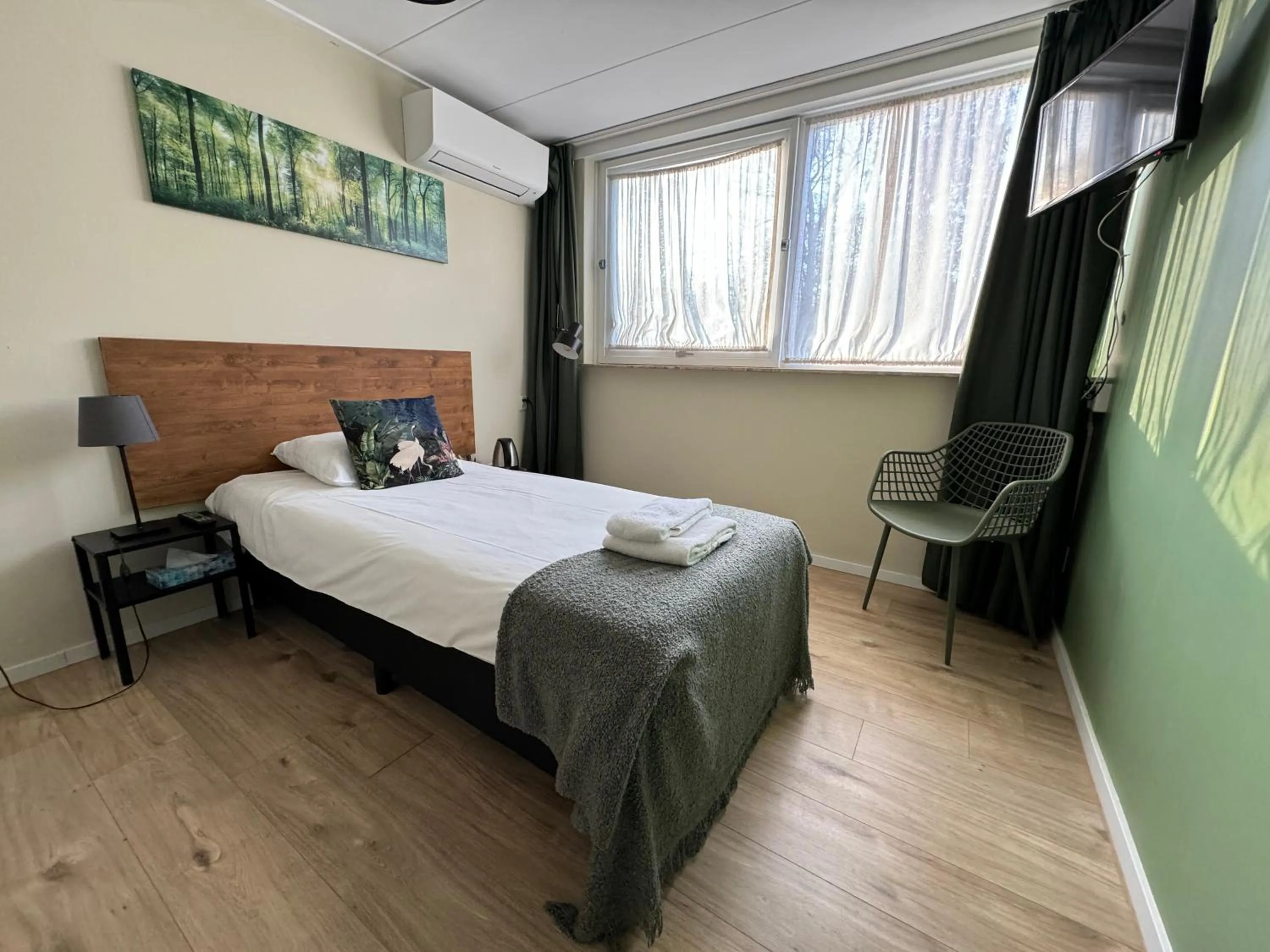 Bed in Hotel de Grote Zwaan