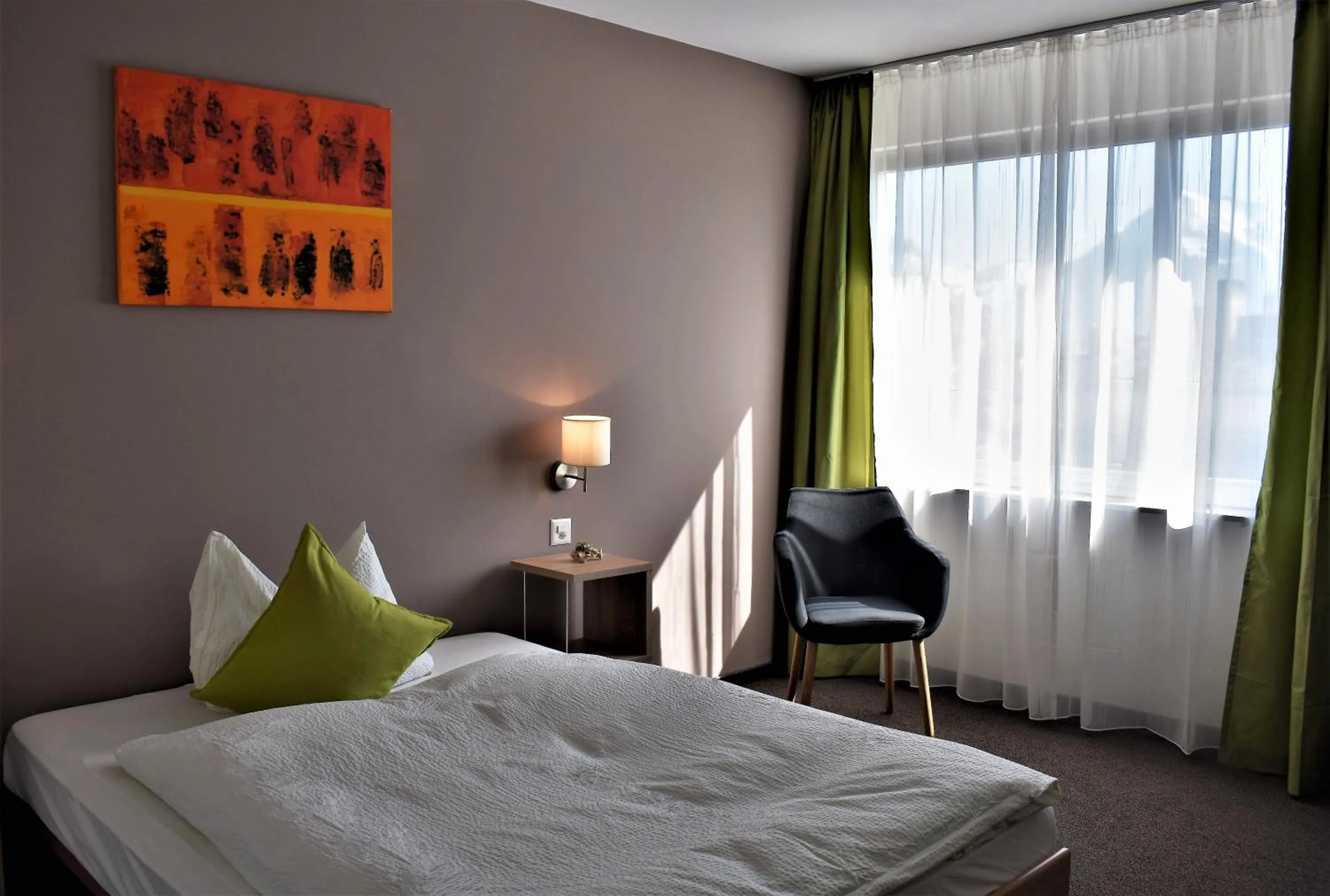 Photo of the whole room, Bed in Hotel AM Schloss