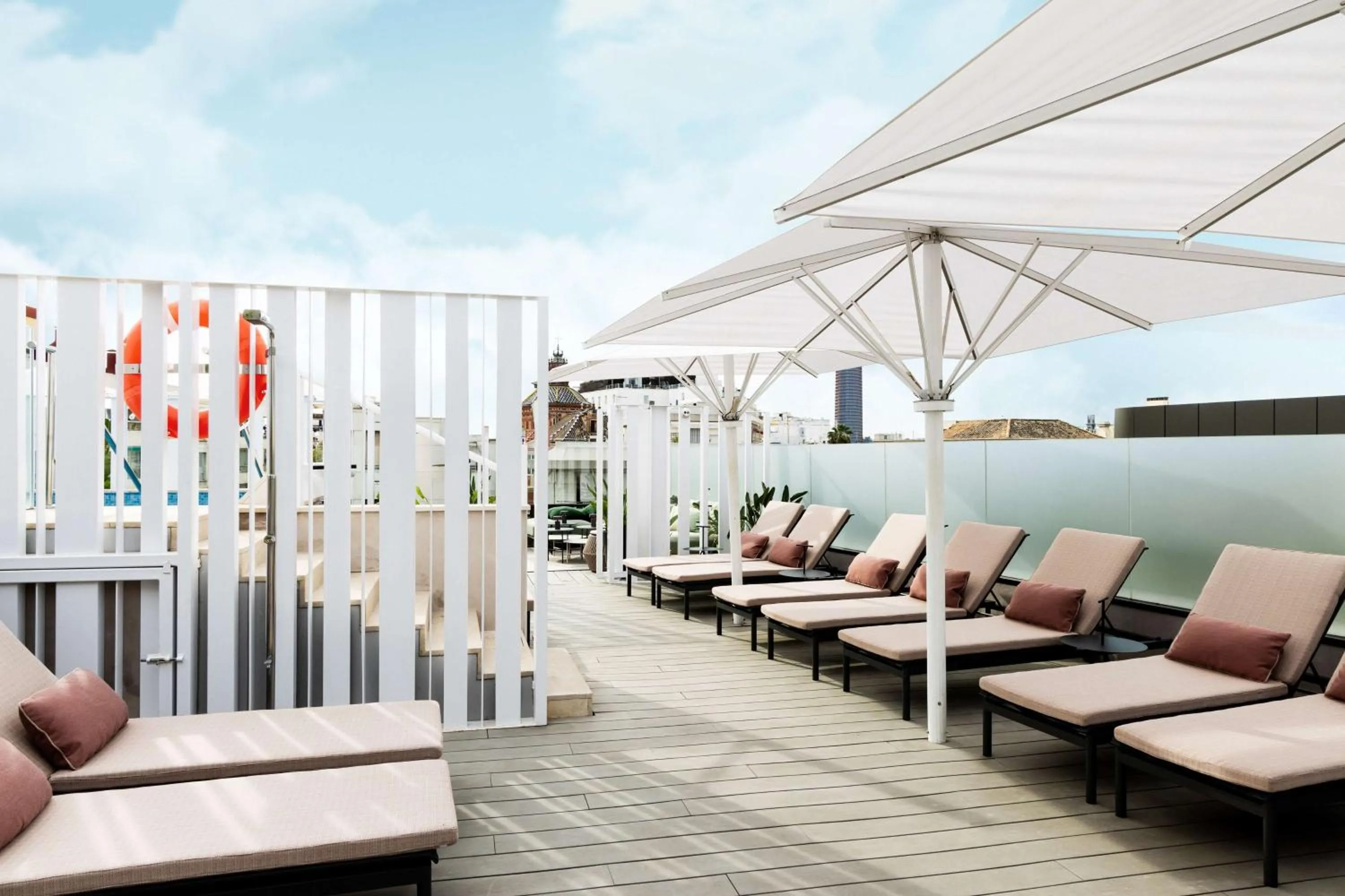 Pool view in Radisson Collection Hotel, Magdalena Plaza Sevilla