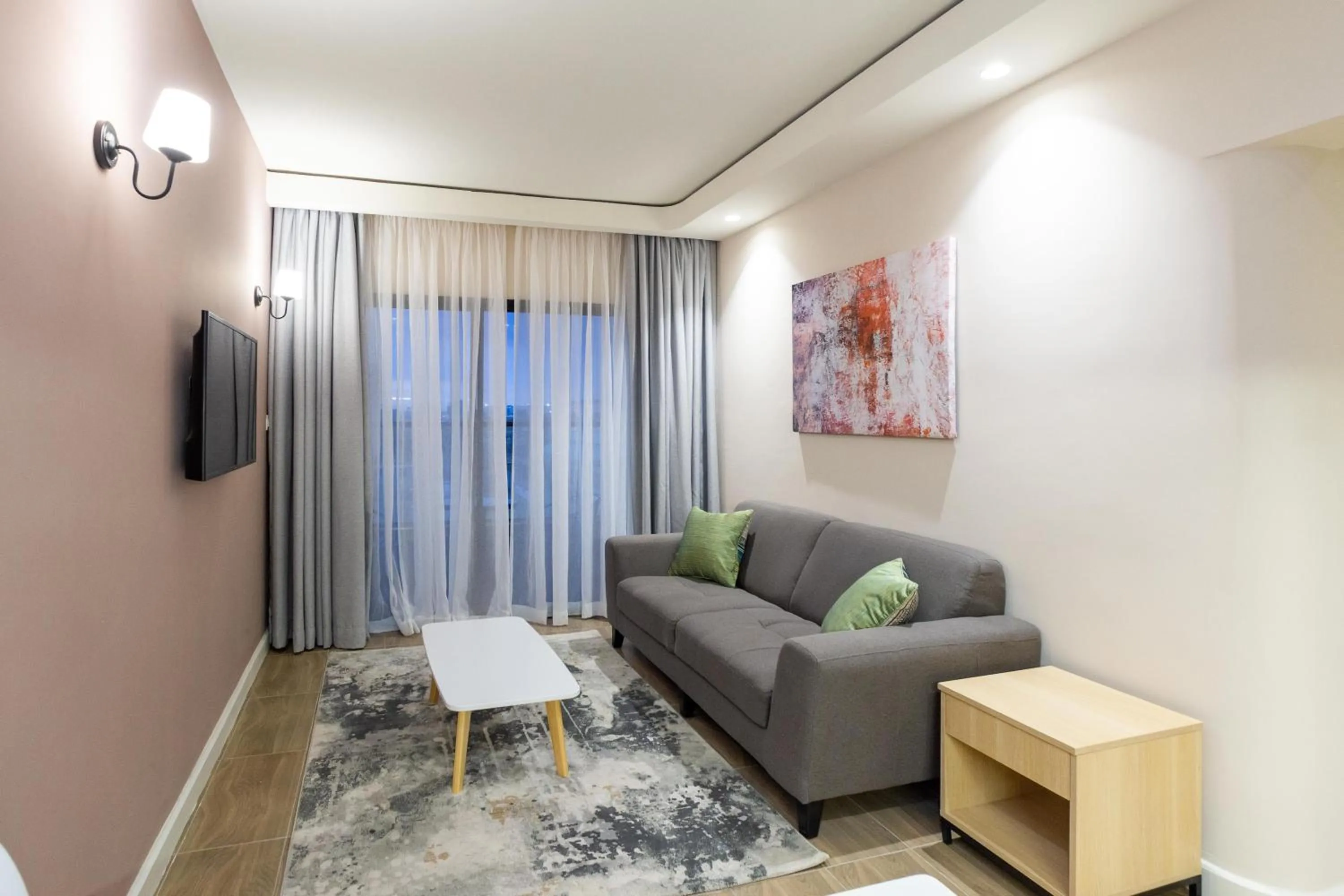 Living room in Kozi Suites Nairobi Airport