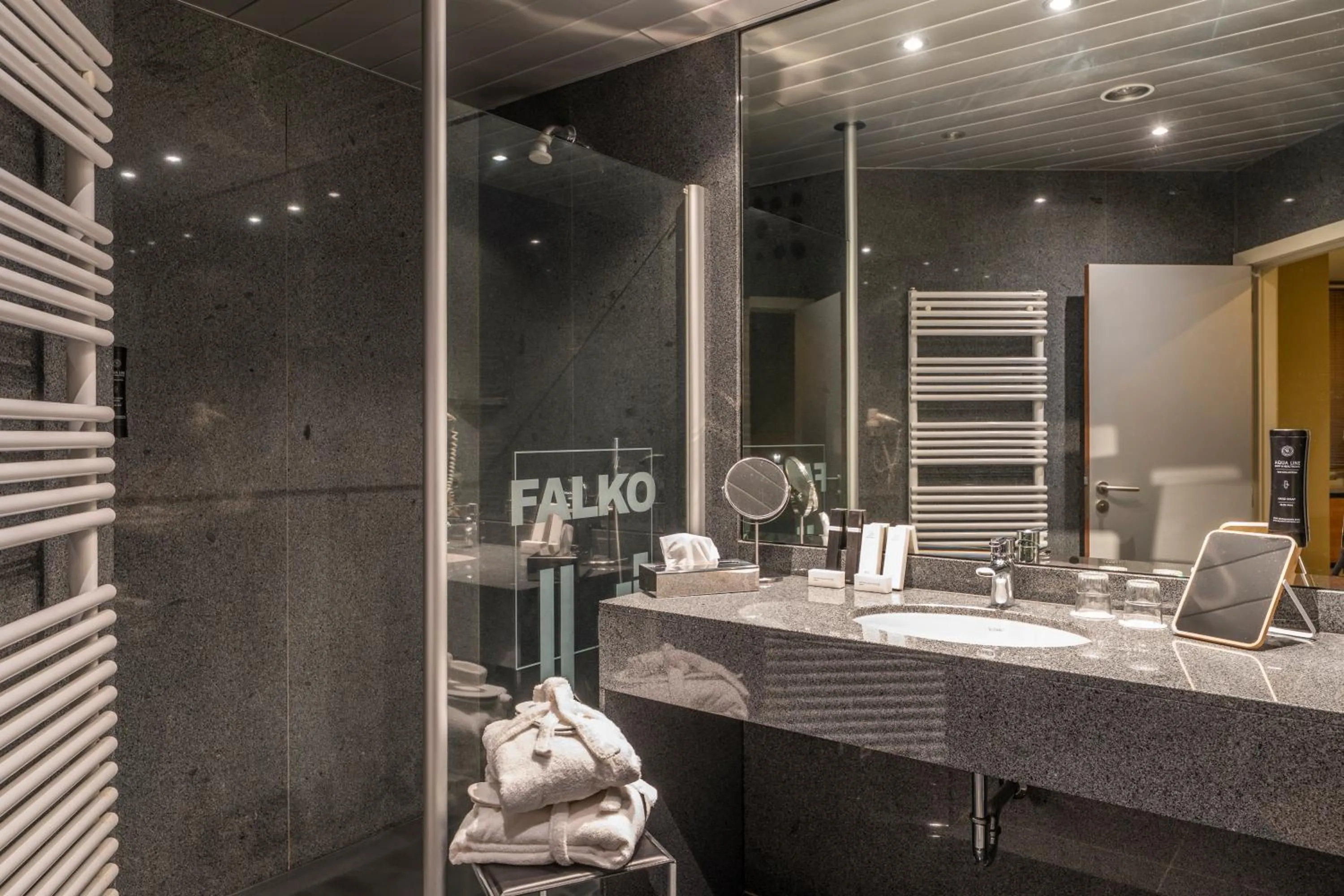 Shower in Hotel Falko